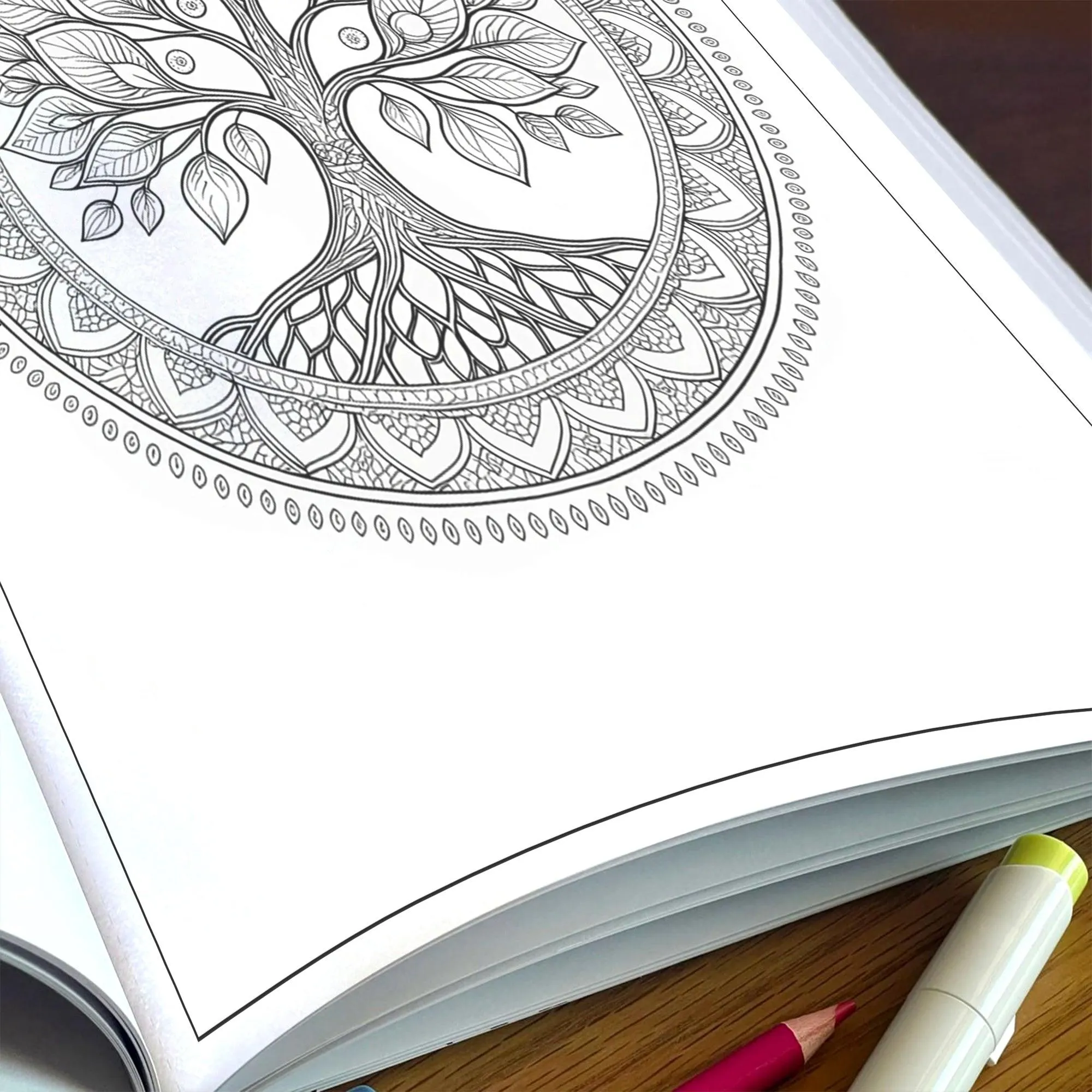 Sacred Tree Mandalas – Mandala Coloring Pages – 48 Pages – Symbolic, Spiritual, Botanical Designs – For Adults - image 3