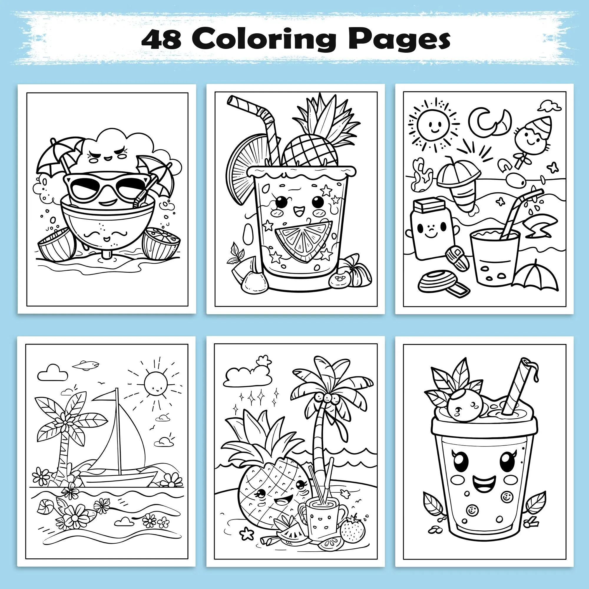 Aloha Adventures Coloring Pages – 48 Fun Island Designs for Kids - image 2