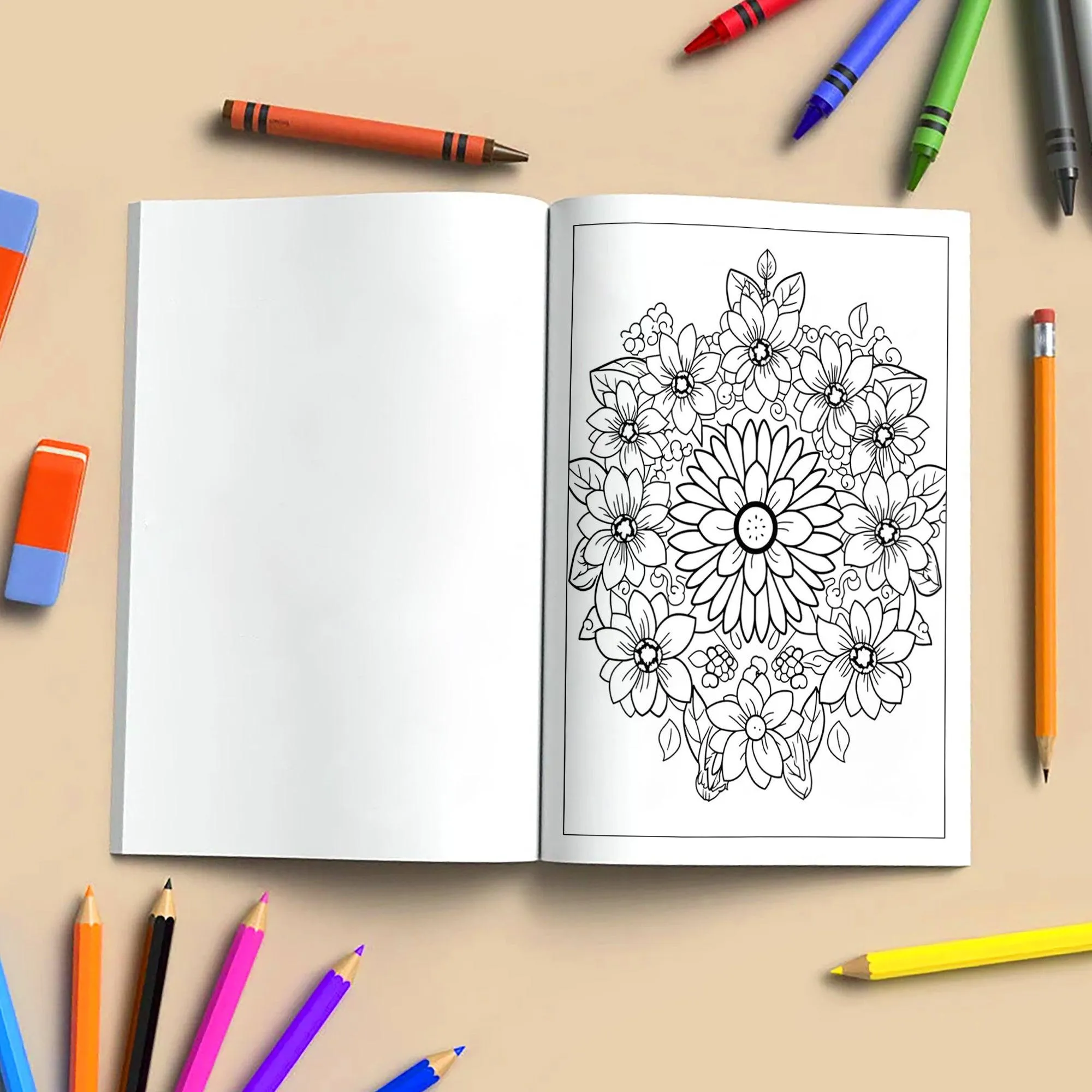 Blooming Mandala Garden Coloring Pages – 48 Floral Designs for Adults - image 4