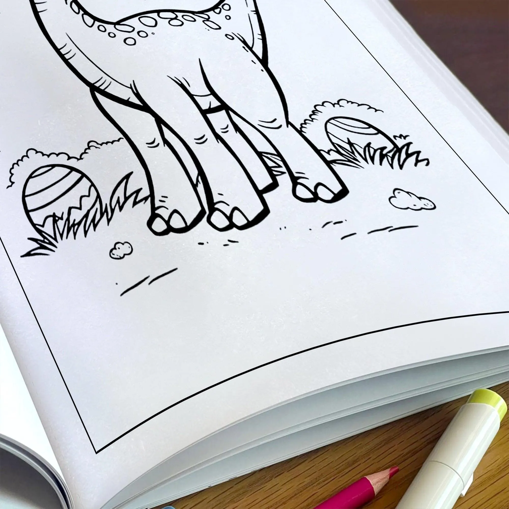 American Dino World – Cute Dinosaur & Flag Coloring Pages – 48 Pages – Cartoon Dino, Patriotic Scene – For Kids - image 5
