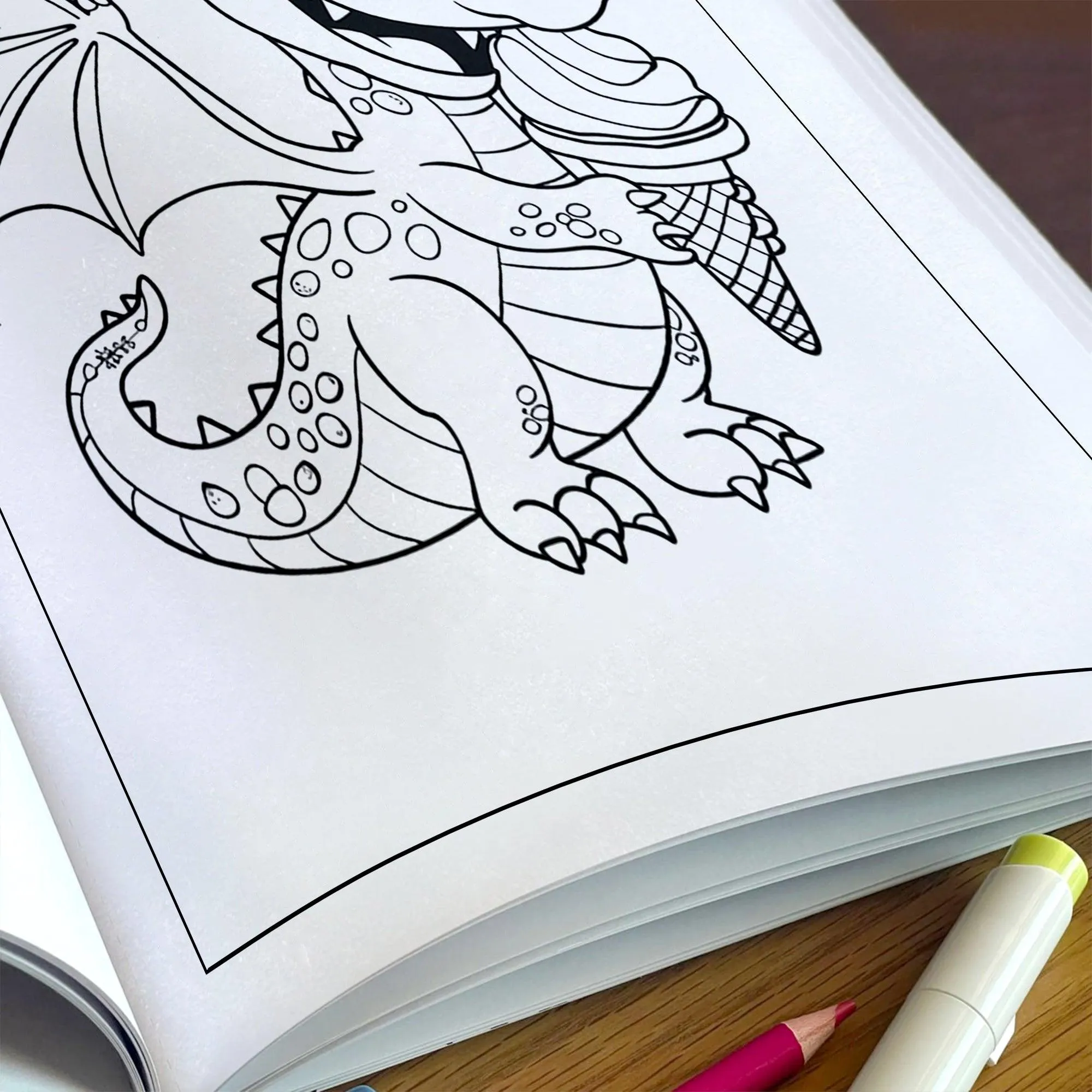 Magical Dino World Coloring Pages – 48 Pages – Cute Dinosaur Adventures, Bath Time and Magic Scenes – For Kids - image 5