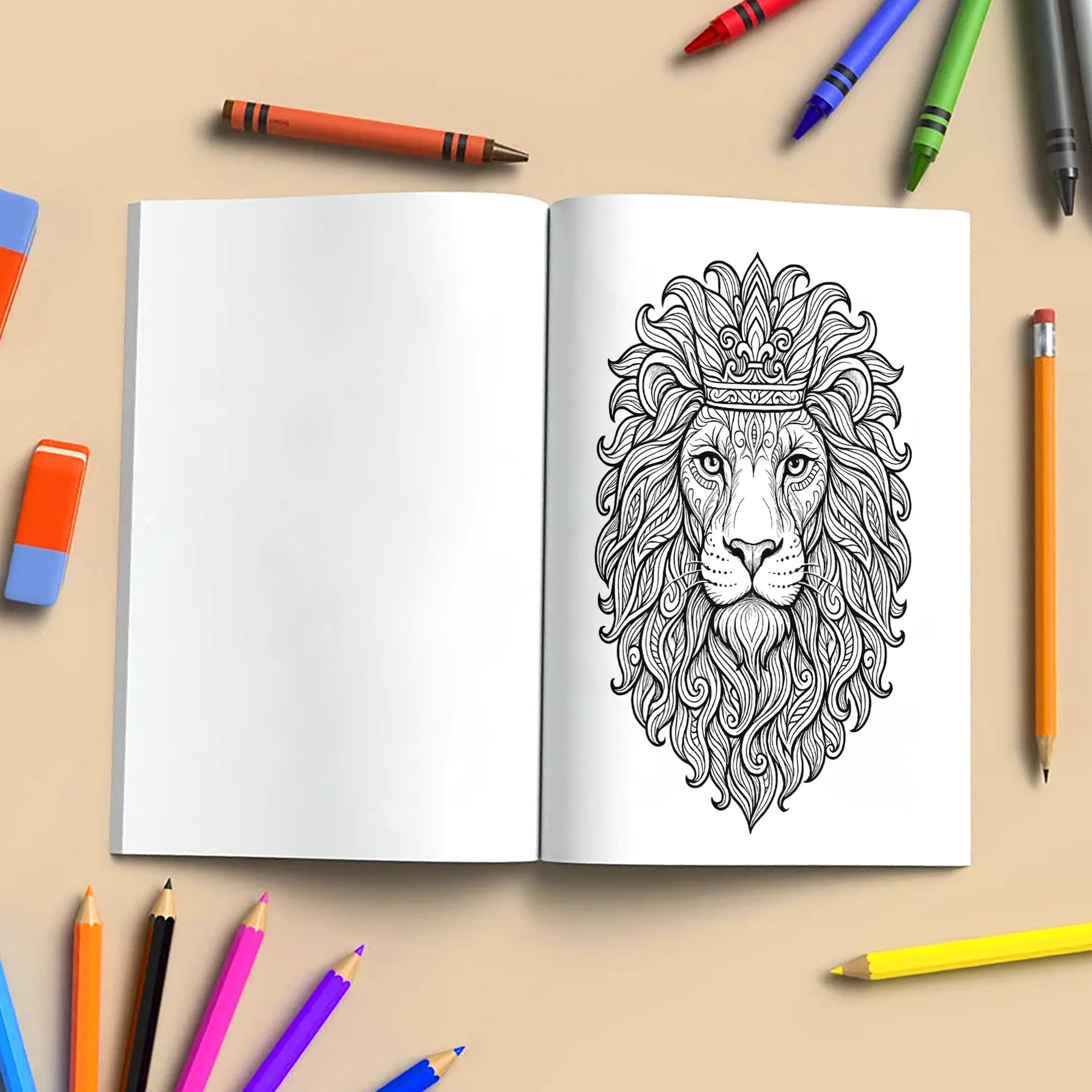 Forest Spirits Coloring Book - Animal Mandalas for Mindfulness and Relaxation - image 5