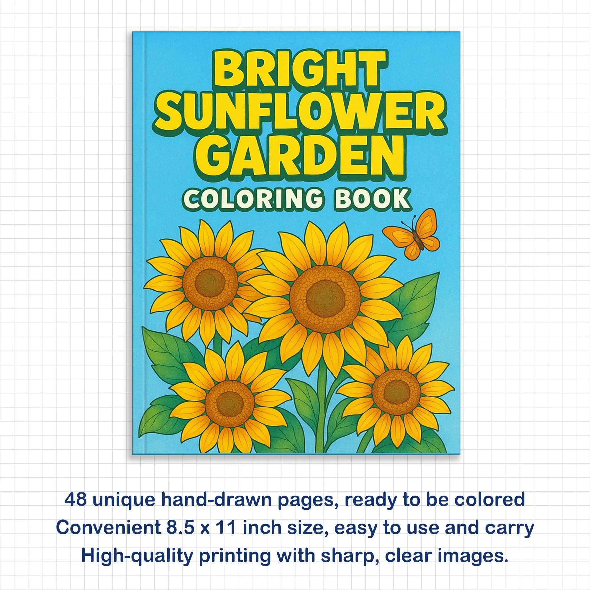 Bright Sunflower Garden Coloring Pages – 48 Cheerful Designs for Adults - image 3