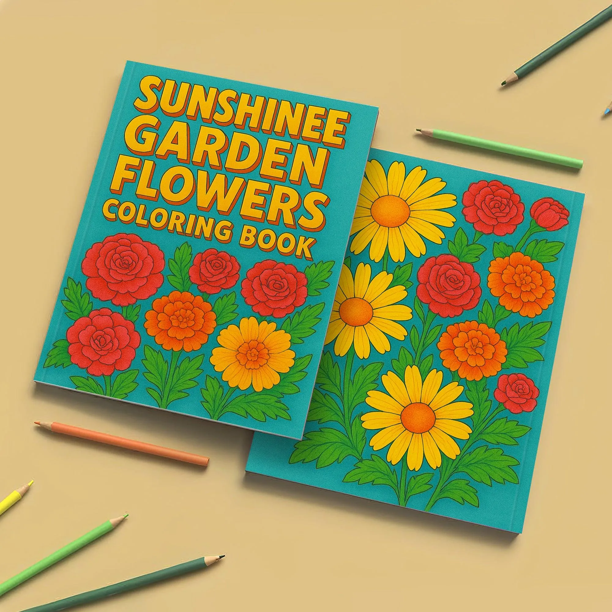 Sunshine Garden Flowers Coloring Pages – 48 Cheerful Floral Designs - image 7
