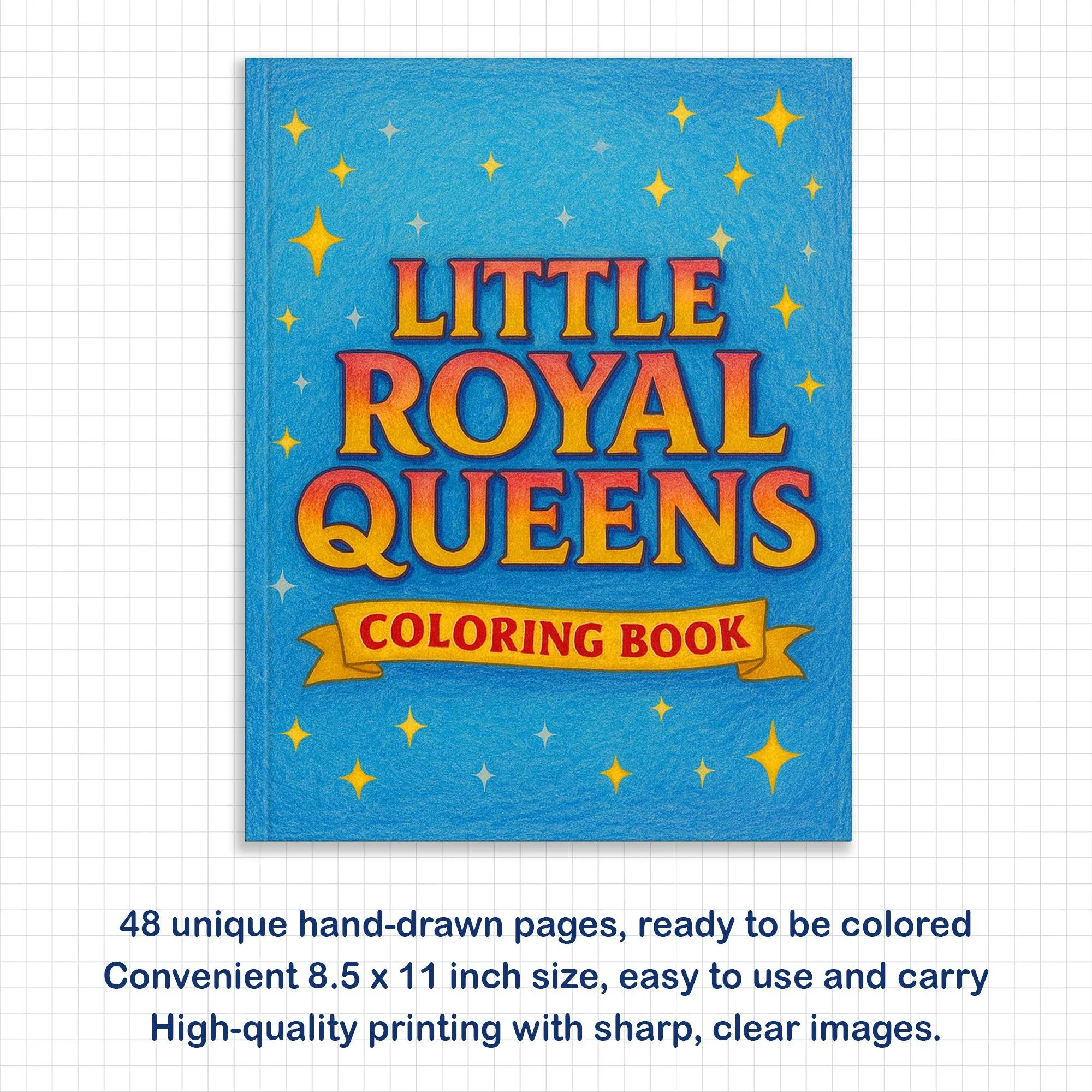 Little Royal Queens Coloring Pages – 48 Pages – Cute, Confident, Black Girl Magic – For Kids - image 5