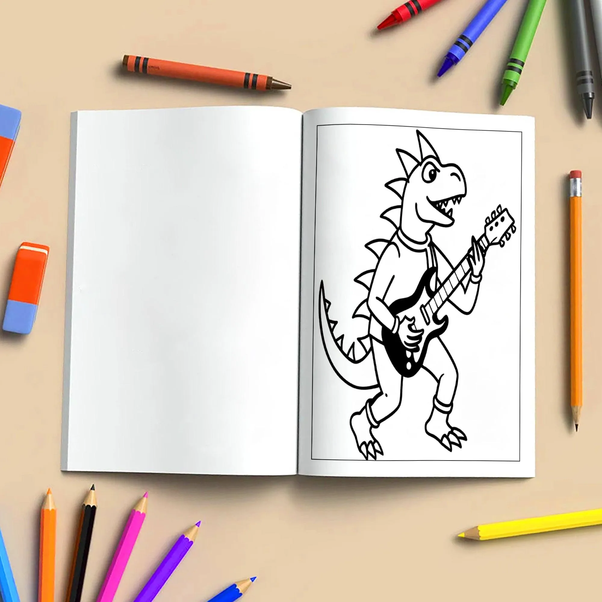 All About Dinos Coloring Pages – 48 Pages – Adorable Dino Adventures and Fun Scenes – For Kids - image 4