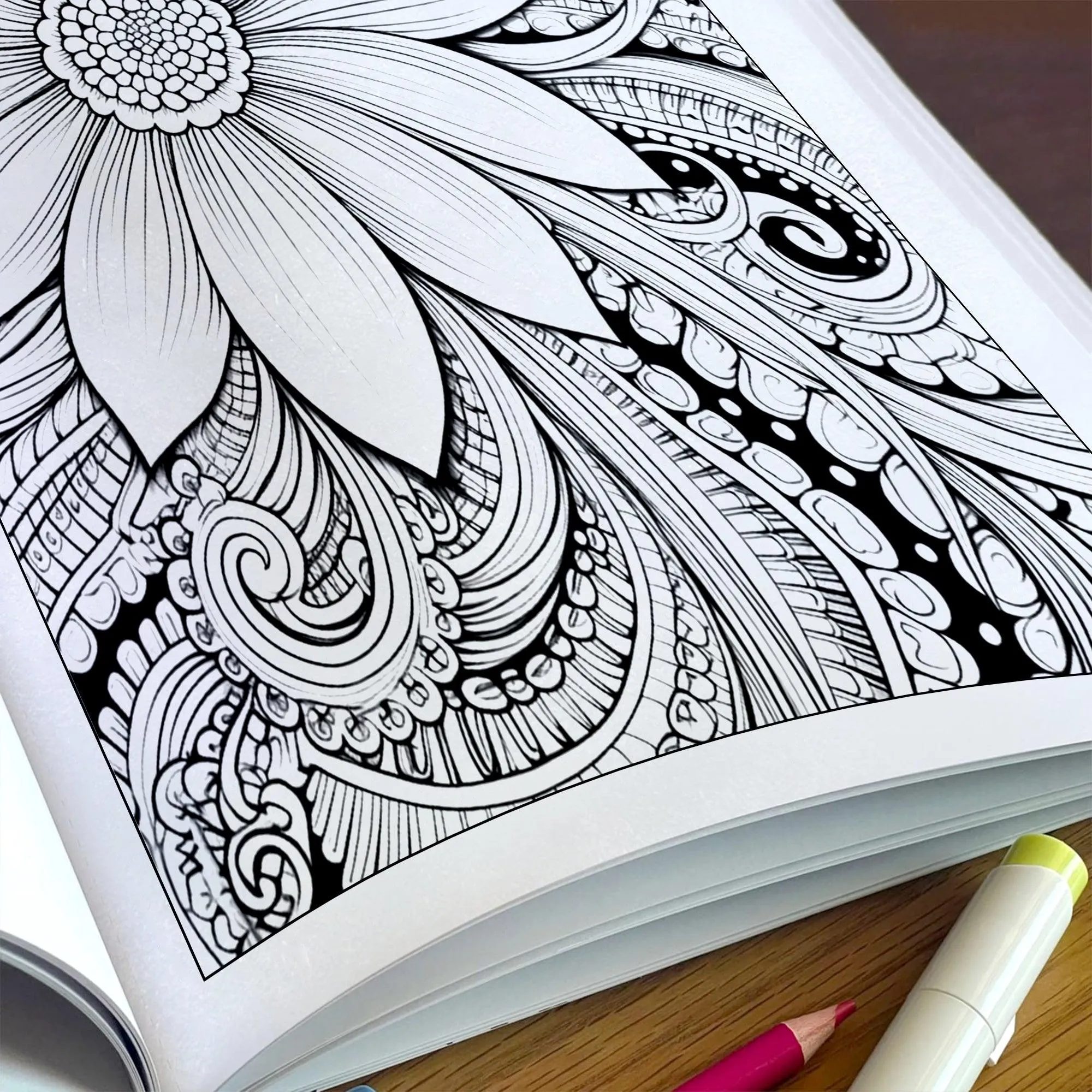 Floral Muse Coloring Pages – 48 Elegant Woman Designs for Adults - image 5