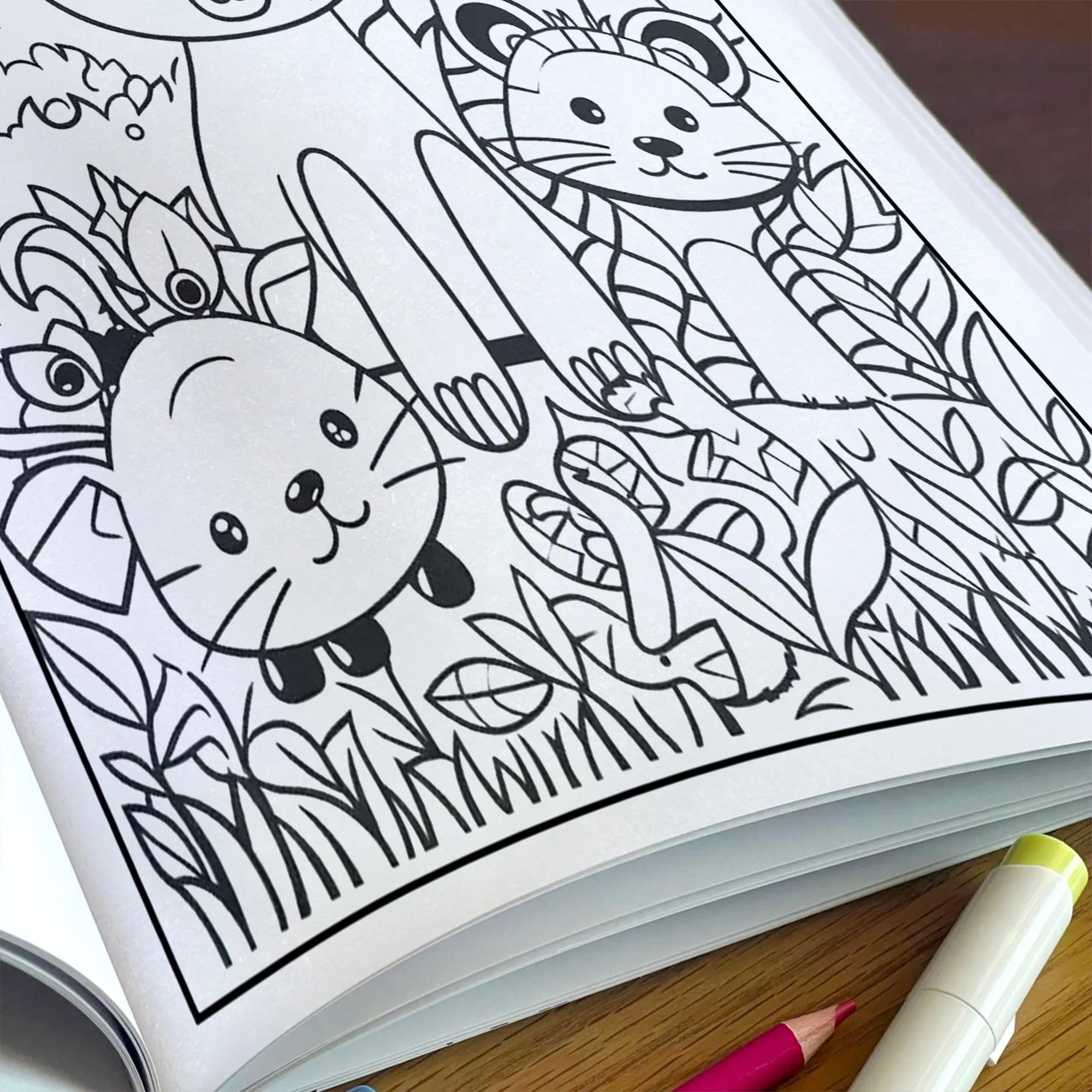 Jungle Friends – Animal Coloring Pages – 48 Pages – Cute Forest Wildlife – For Kids - image 5