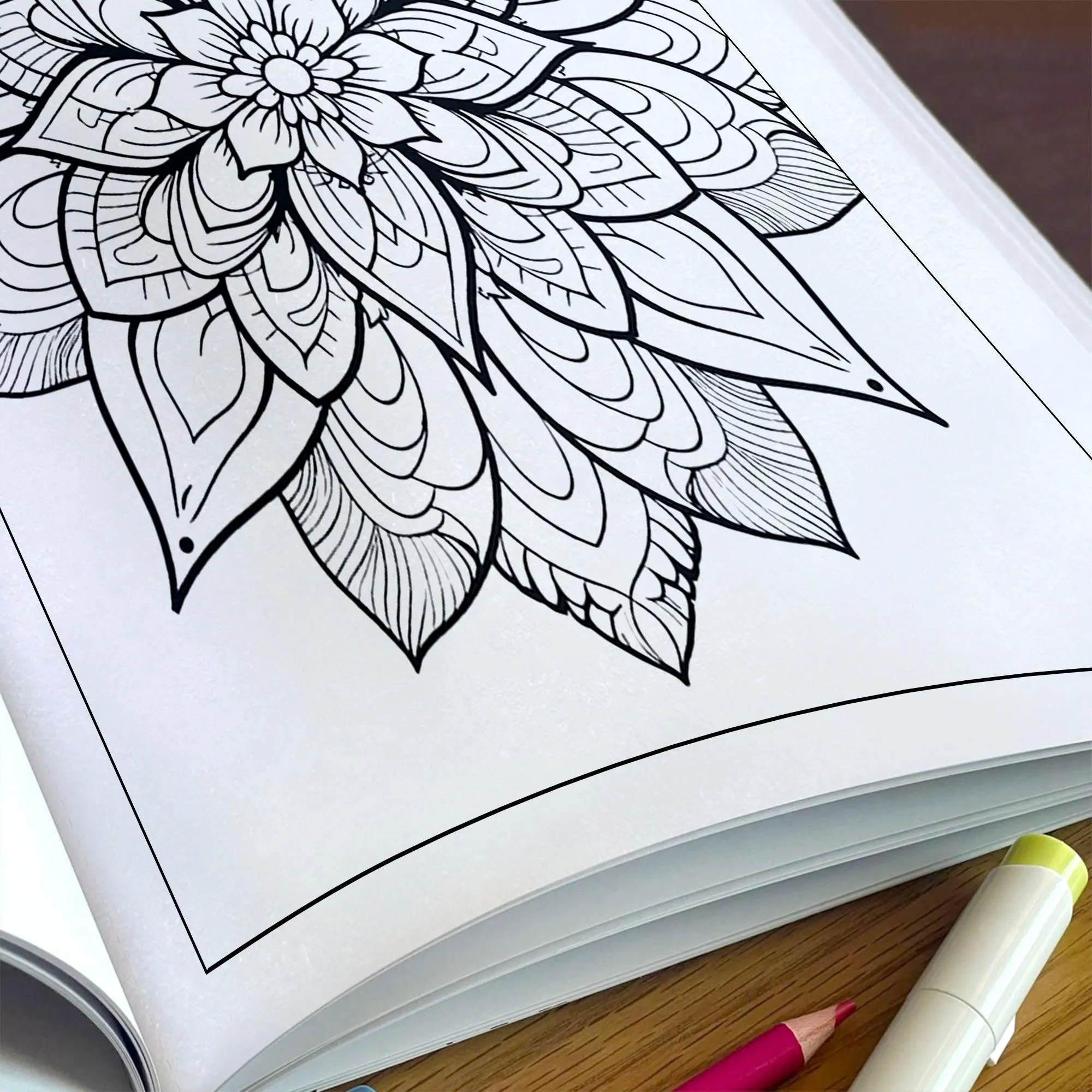 Tranquil Blooms Zen Coloring Pages – 48 Pages – Lotus Flowers, Calm Mandalas, Nature Harmony – For Adults - image 5