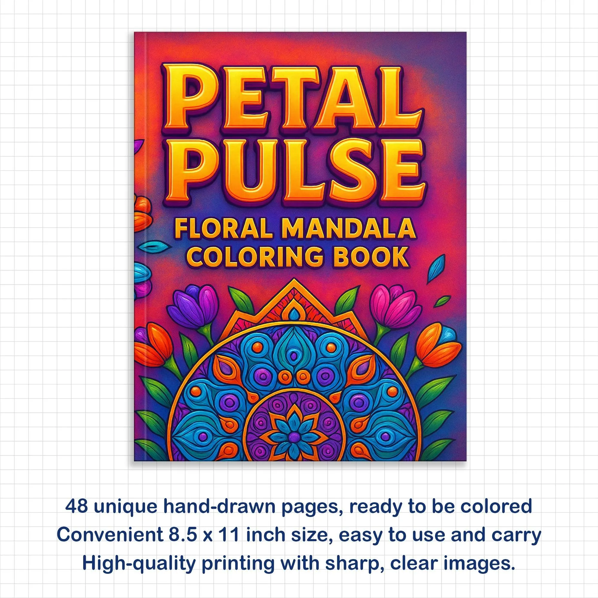 Petal Pulse – Floral Mandala Coloring Pages – 48 Intricate Designs for Adults - image 3
