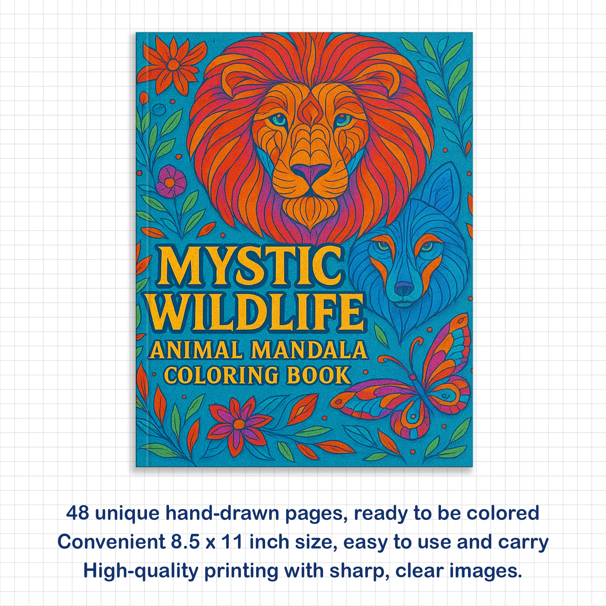 Mystic Wildlife Coloring Book - Intricate Animal Mandalas for Relaxation and Creativity - image 3