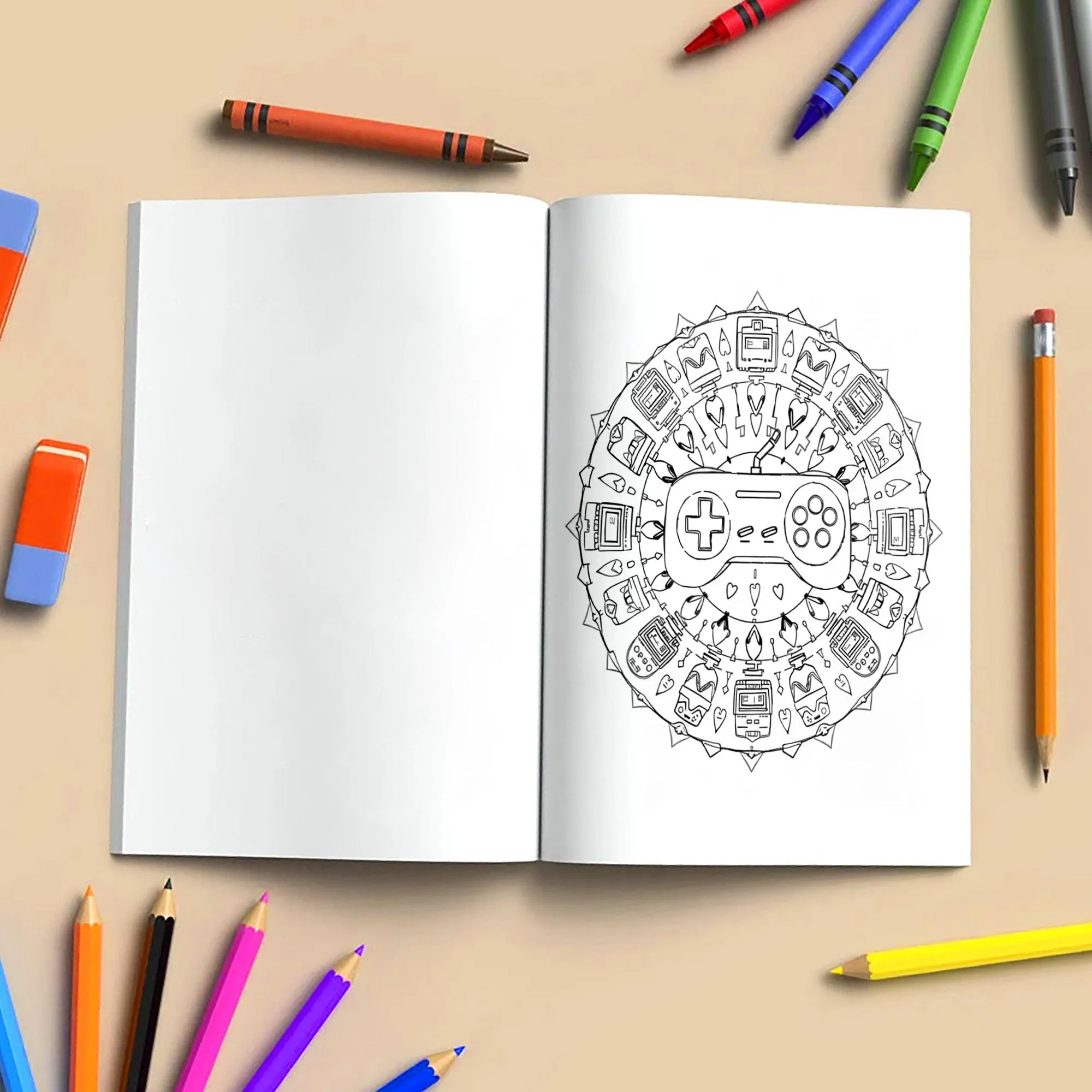 Haunted Mandalas – Mandala Coloring Pages – 48 Pages – Pumpkins, Bats, Skulls & Witchy Symbols – For Adults and Teens - image 4