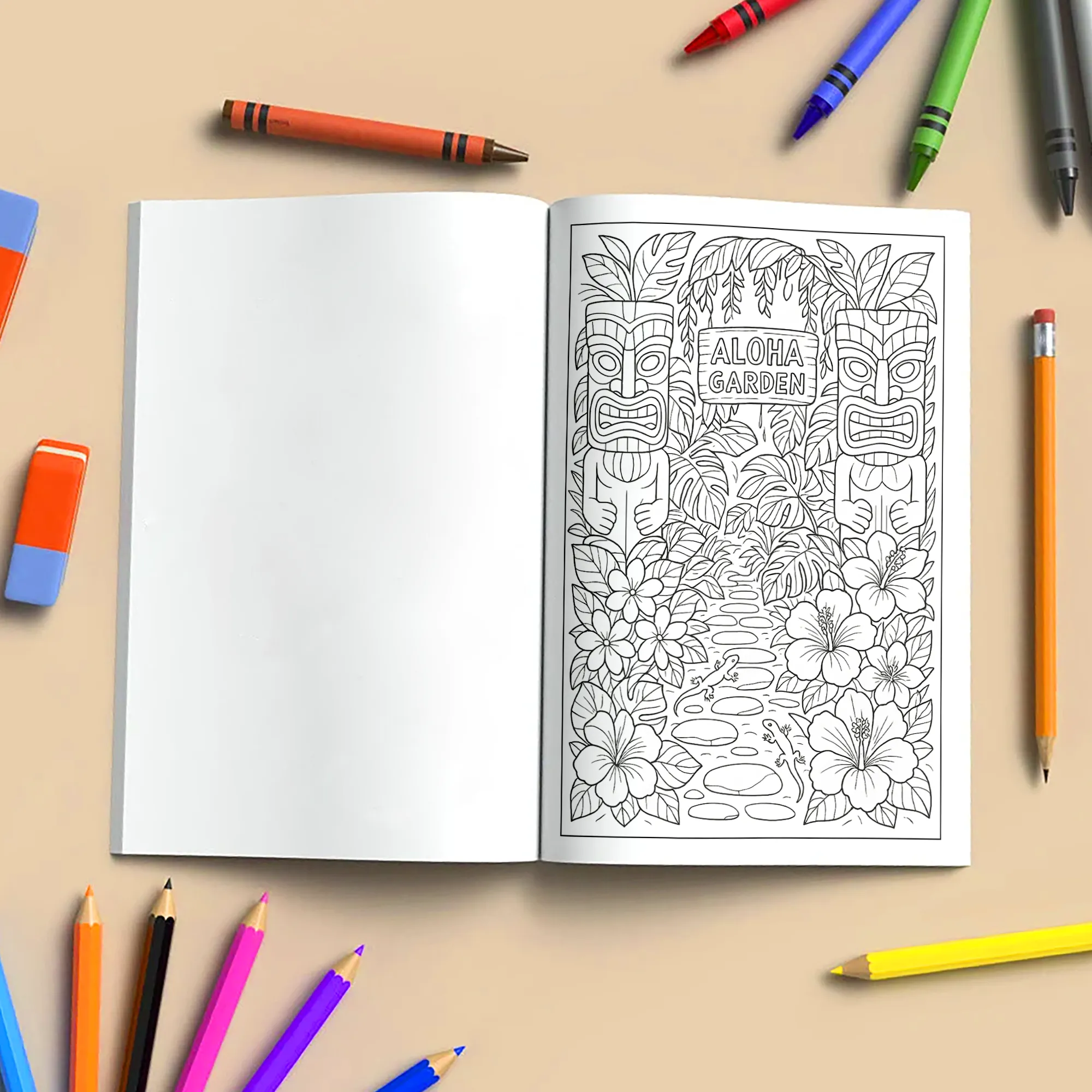 Hidden Garden of Aloha Coloring Pages – 48 Peaceful Nature Scenes for Adults - image 5
