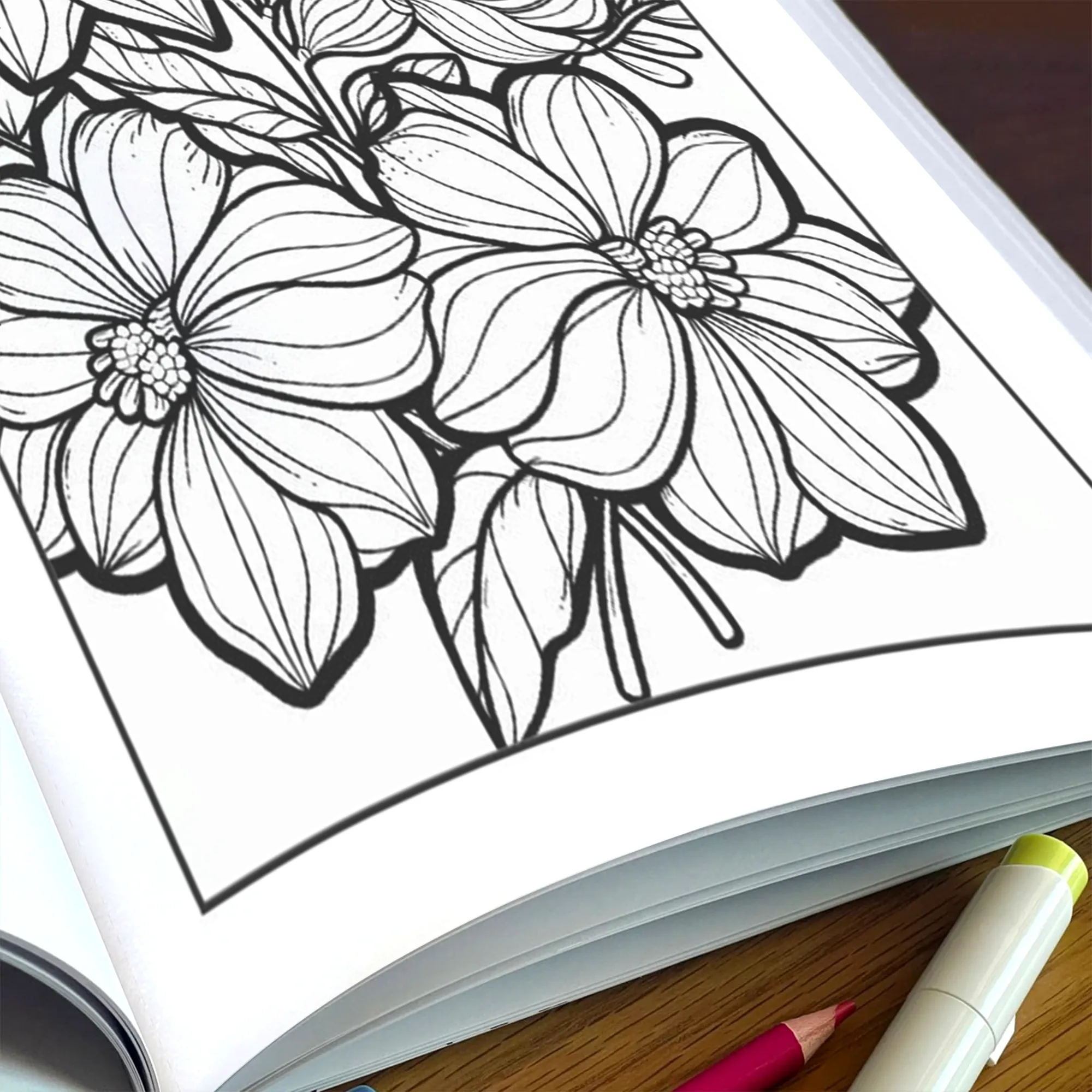 Floral Harmony – Flower Coloring Pages – 48 Pages – Calm, Elegant, Nature-Inspired Patterns – For Adults - image 5