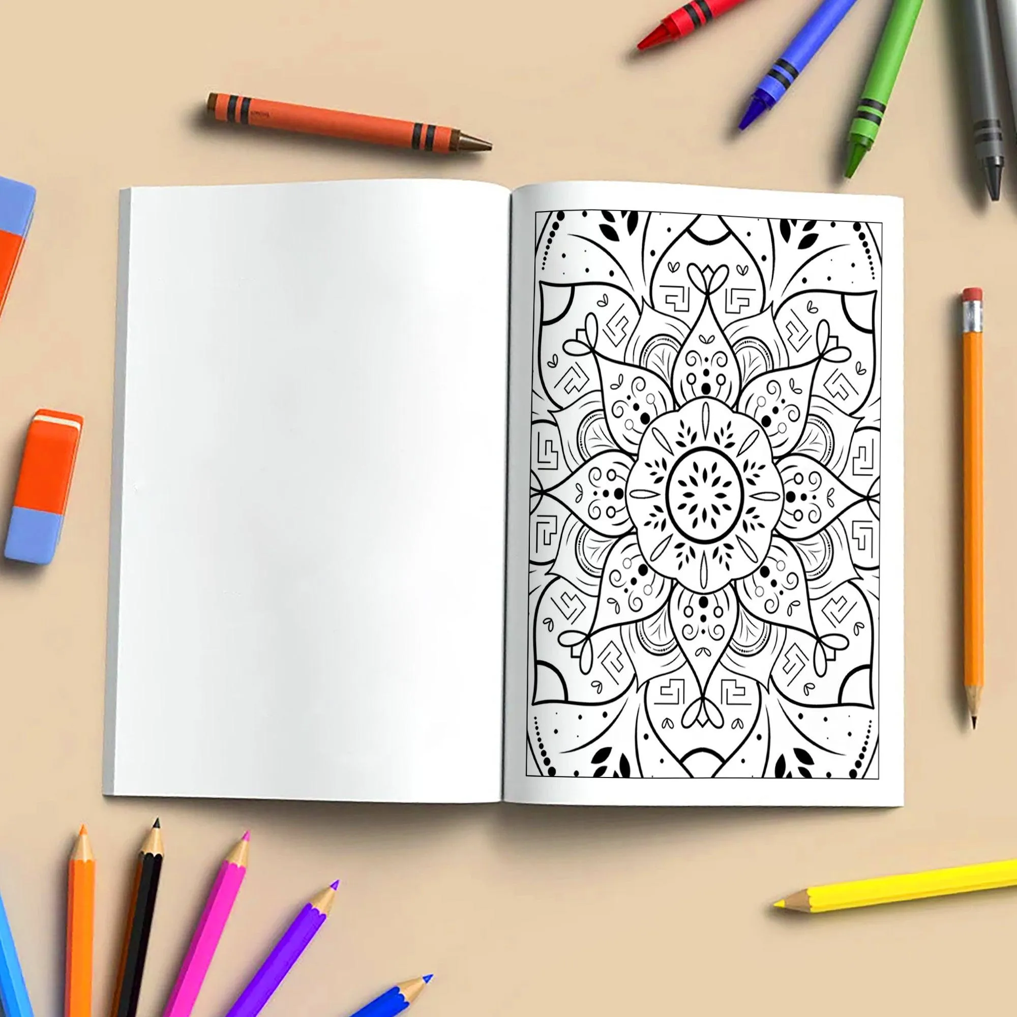 Radiant Bloom Mandalas Coloring Pages – 48 Floral Pattern Designs for Adults - image 4