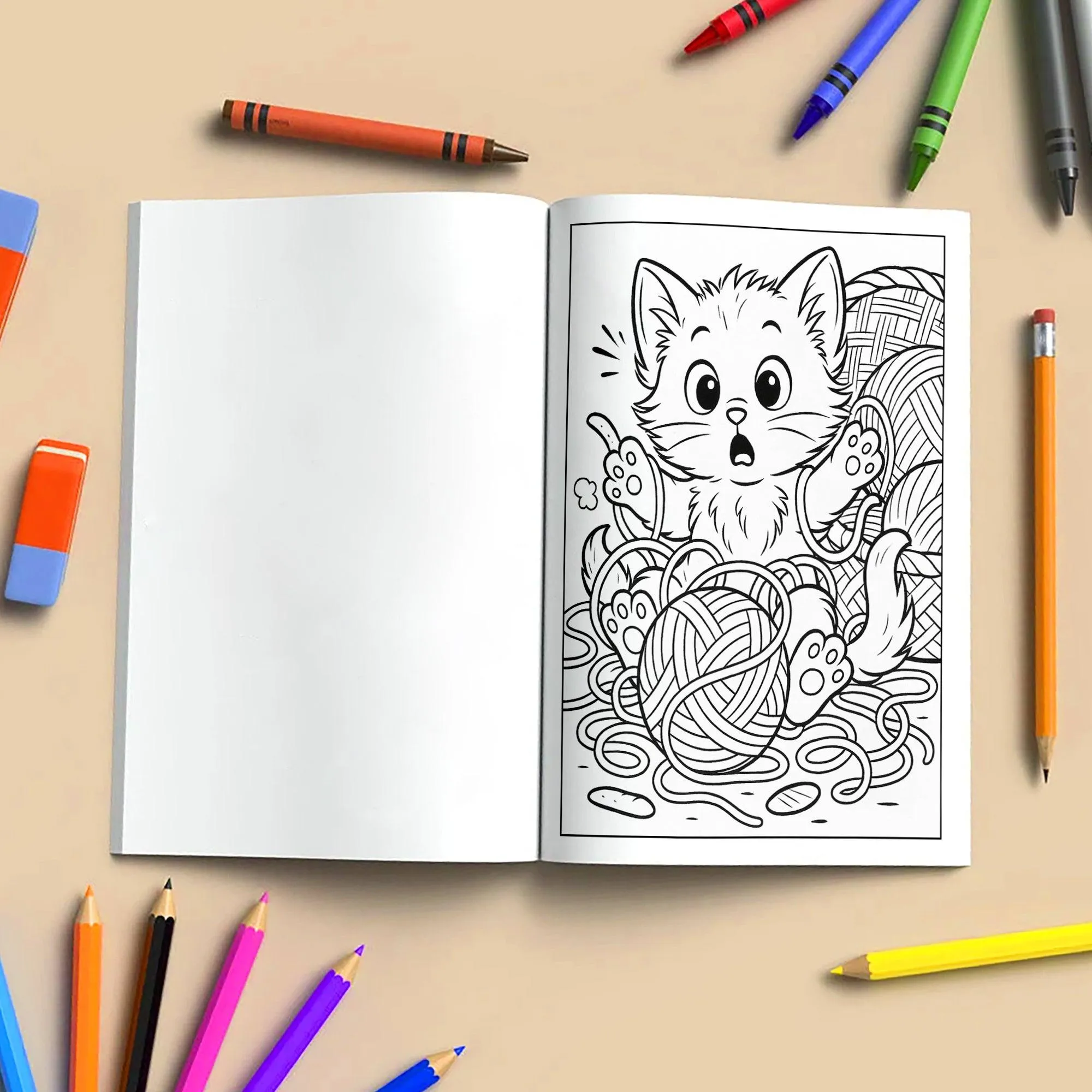 Cat Life - A Funny and Relaxing Coloring Book - image 5