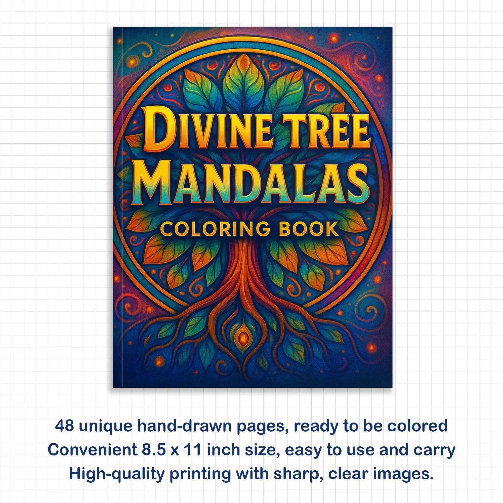 Divine Tree Mandalas Coloring Pages – 48 Spiritual and Nature Mandalas for Adults - image 3