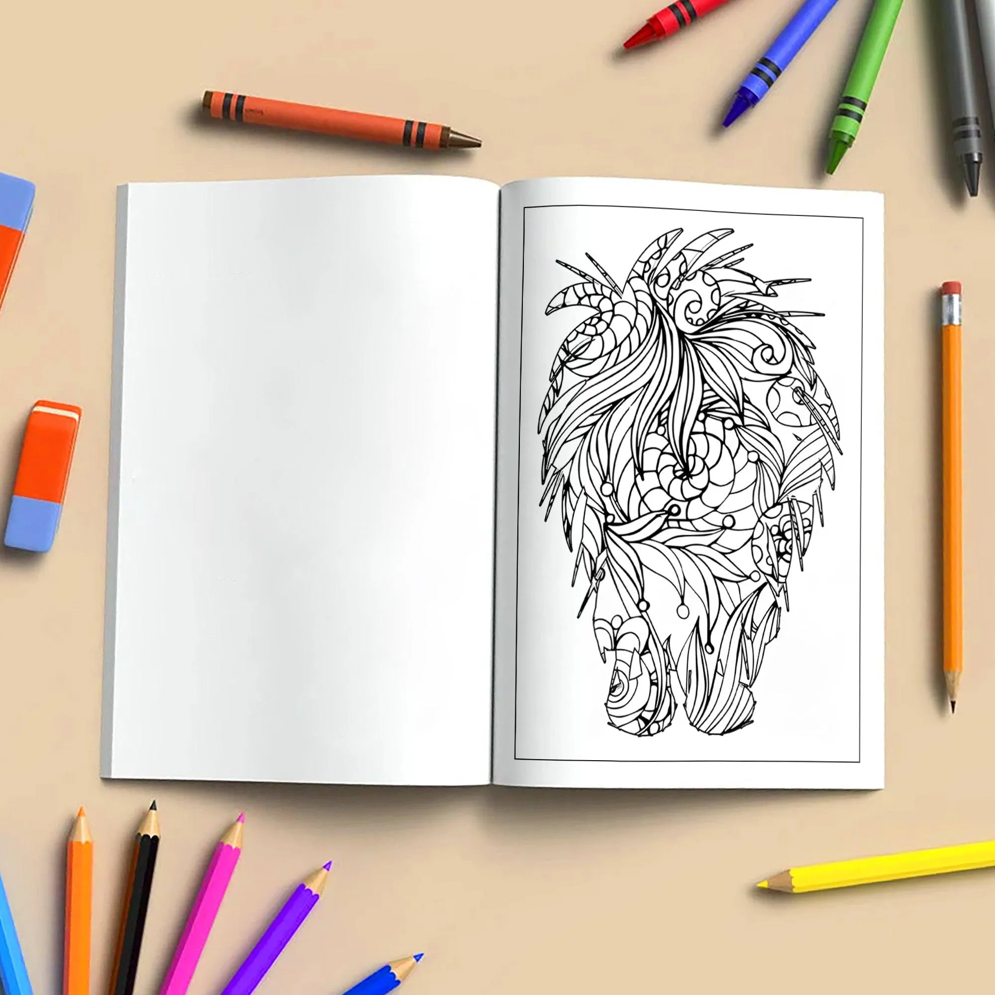 Mandala Animal Shapes Coloring Pages – 48 Intricate Silhouette Designs for Adults - image 4