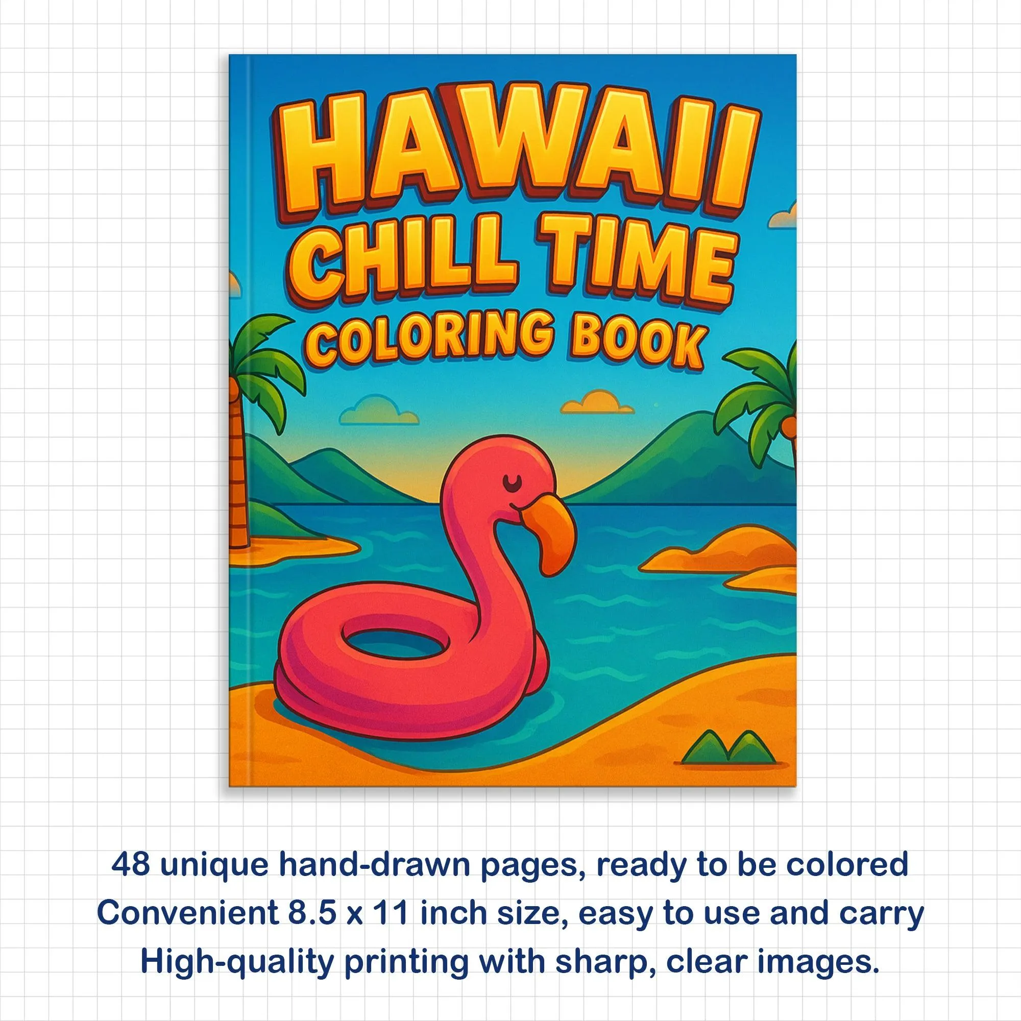 Hawaii Chill Time Coloring Pages – 48 Summer Beach Scenes for Kids - image 3