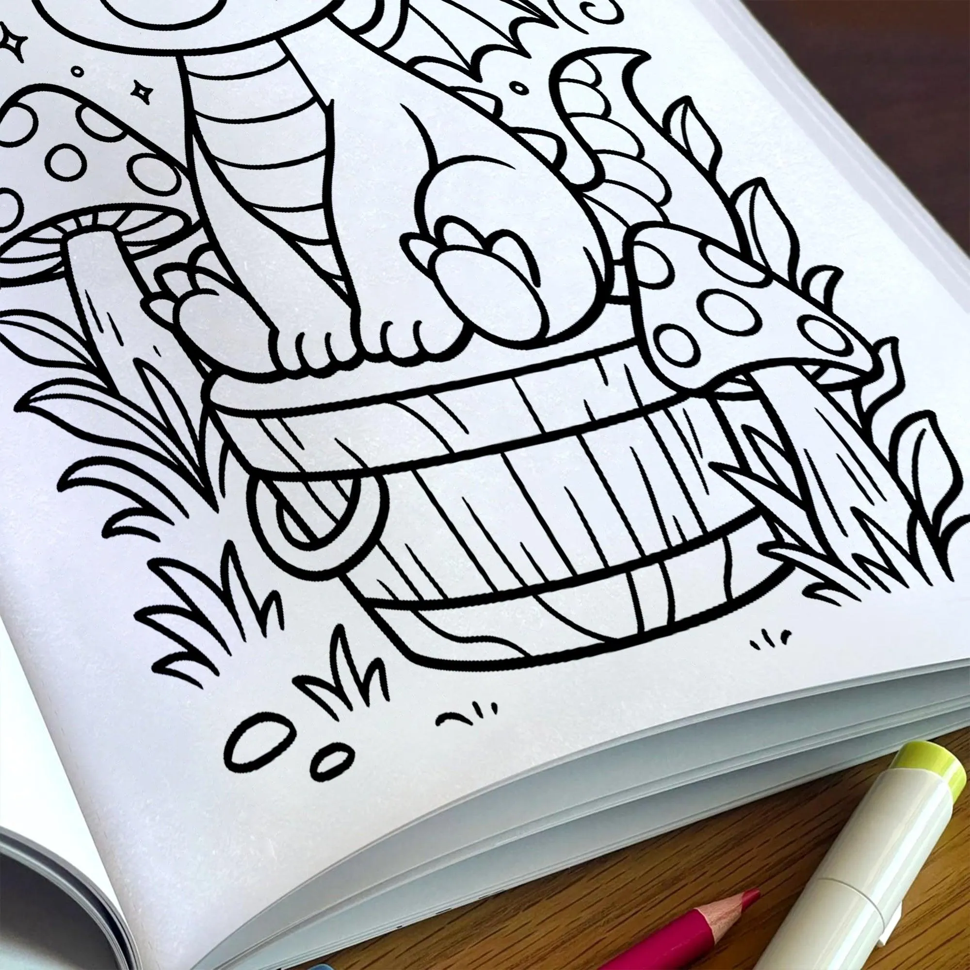 Dragons & Dreams Coloring Book - A Magical Coloring Adventure - image 3