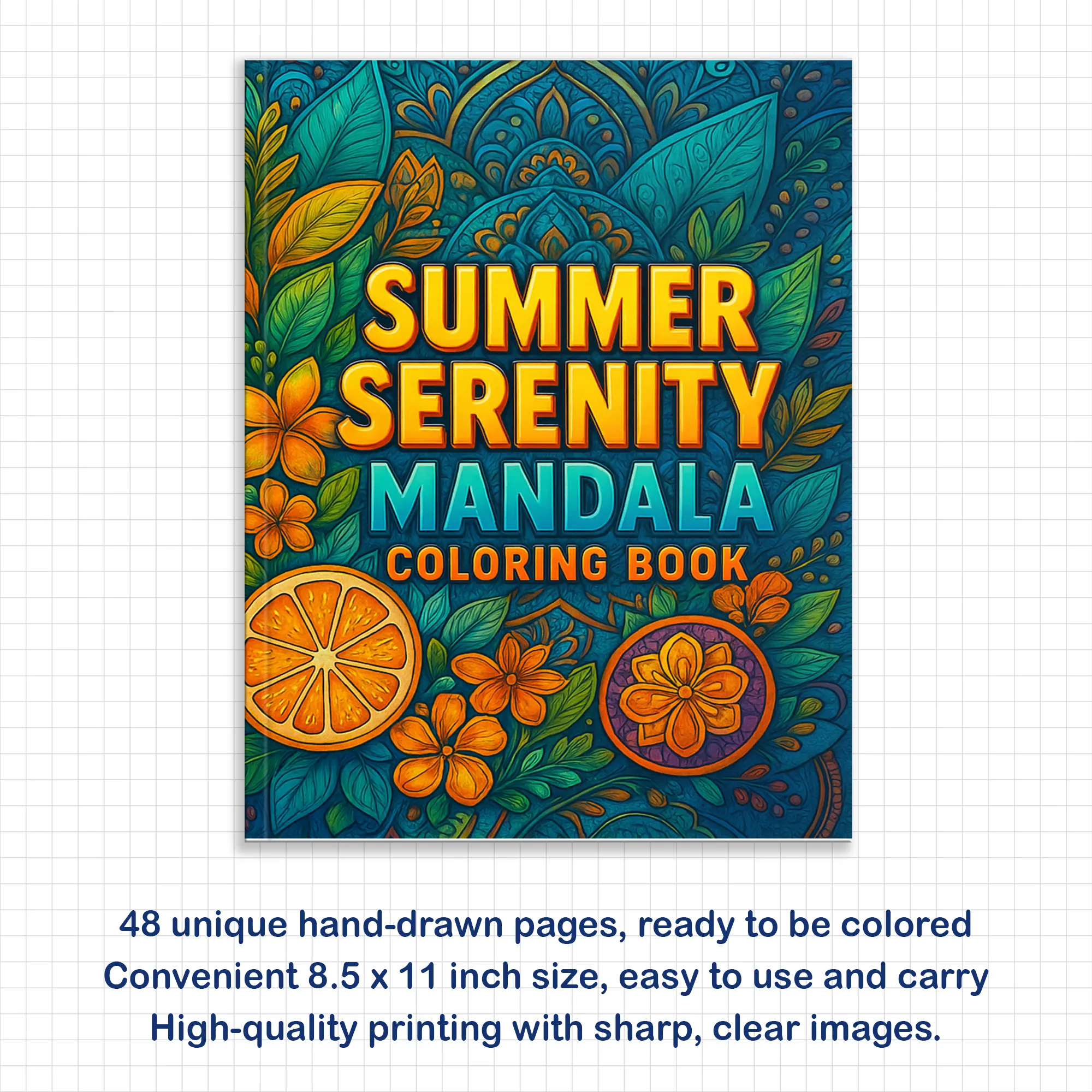 Summer Serenity Mandala Coloring Pages – 48 Designs for Adults - image 2