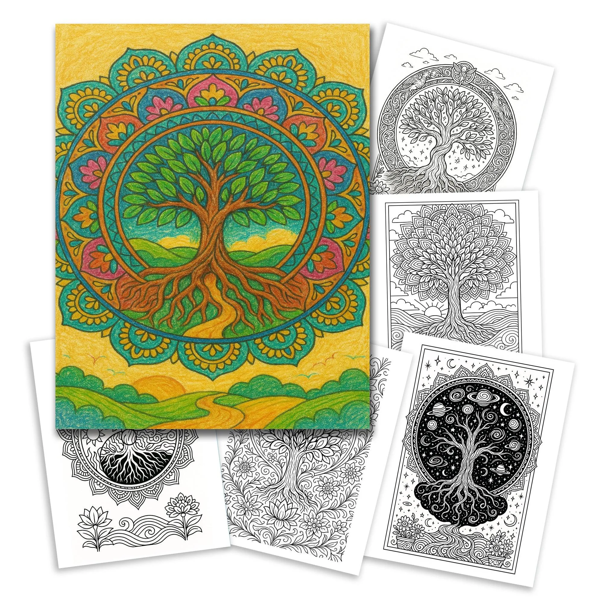 Tree of Life Mandala Coloring Book – Inspirational Nature Designs to Calm Your Mind - image 2