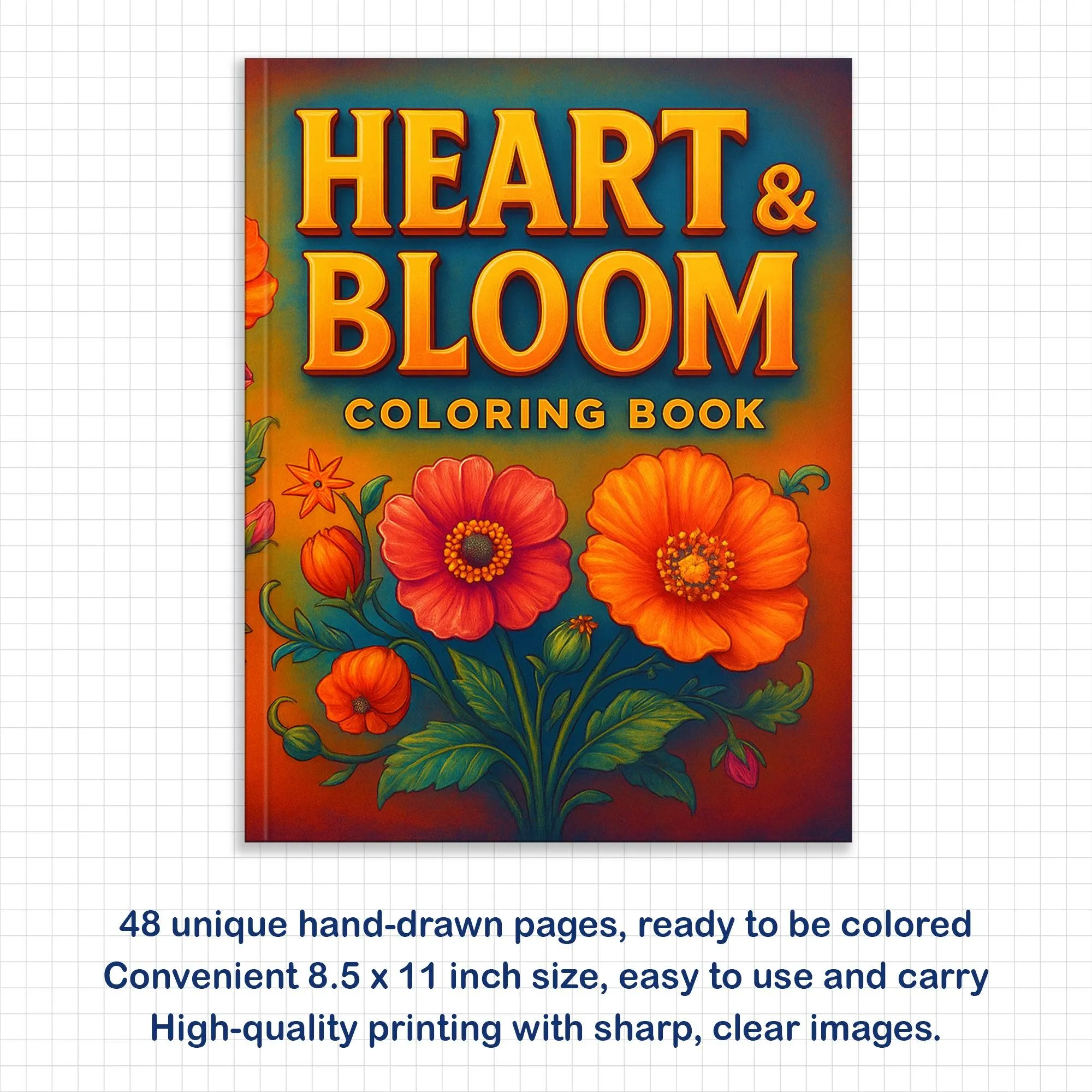 Heart & Bloom Coloring Pages – 60 Floral Anatomy Designs for Adults - image 2