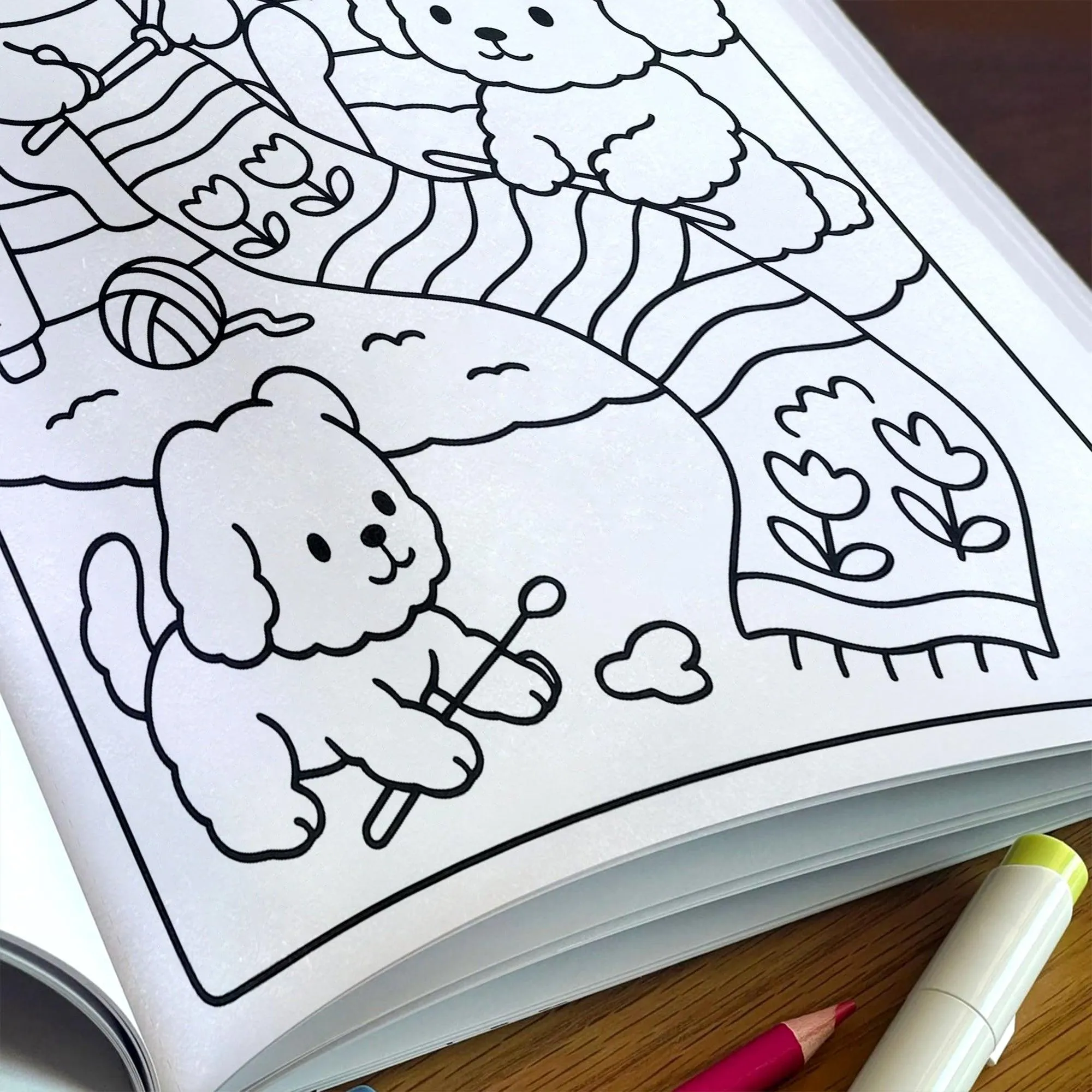 Cozy Bear Days – A Kawaii Coloring Adventure | 48 Adorable Cozy Bear-Themed Pages for Relaxation & Fun - image 6
