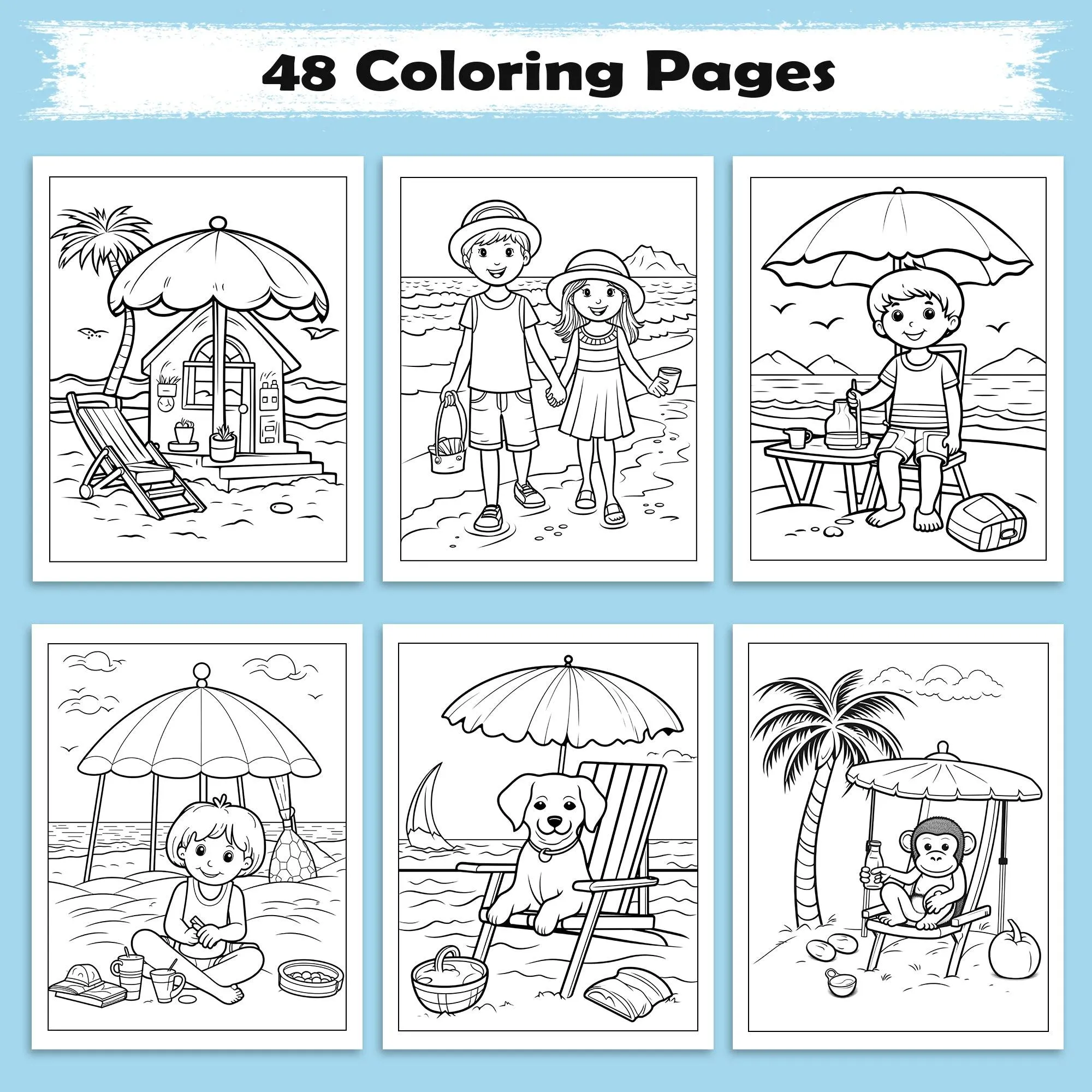 Hawaii Kids Coloring Pages – 48 Cute Beach and Vacation Designs – For Kids - image 3