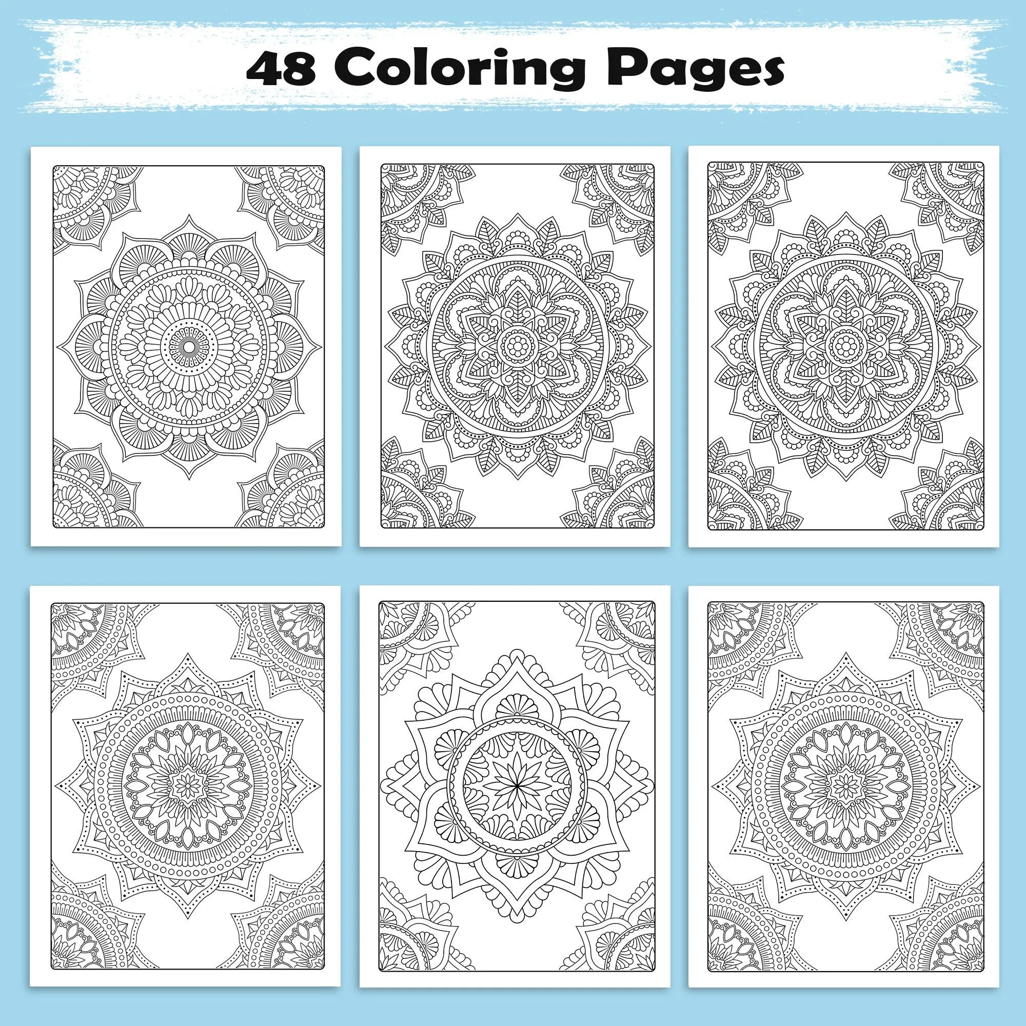 Petal Mandalas – Mandala Coloring Pages – 48 Pages – Intricate, Symmetrical, Nature-Inspired – For Adults - image 2