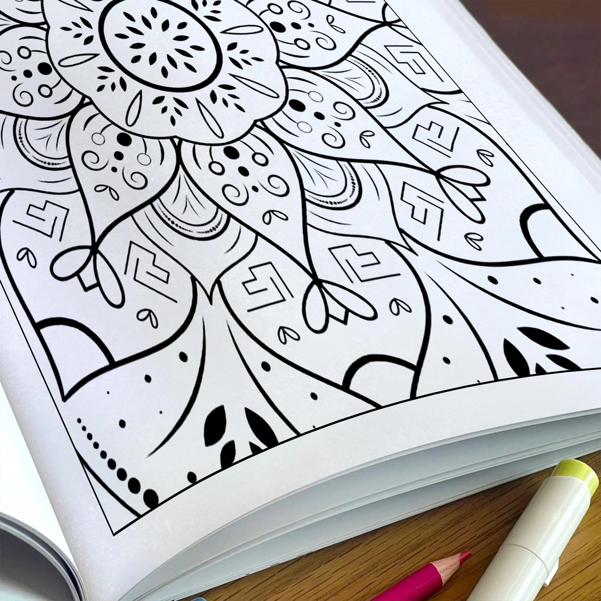 Radiant Bloom Mandalas Coloring Pages – 48 Floral Pattern Designs for Adults - image 5