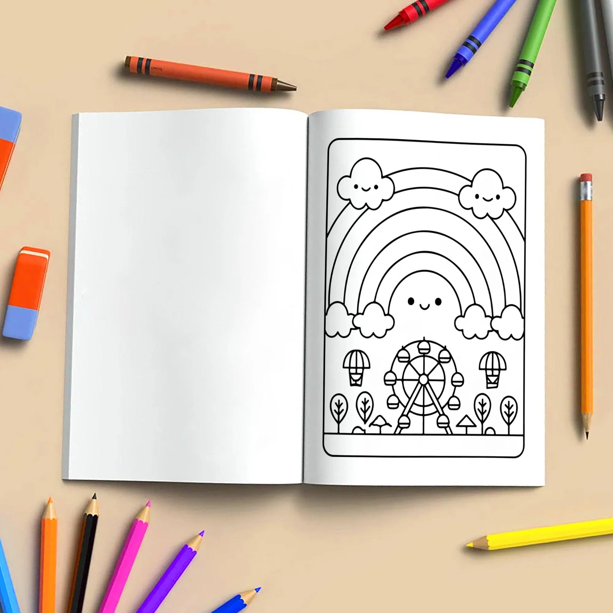 Tropical Joy Hawaii Coloring Pages – 48 Fun and Cute Summer Scenes for Kids - image 4
