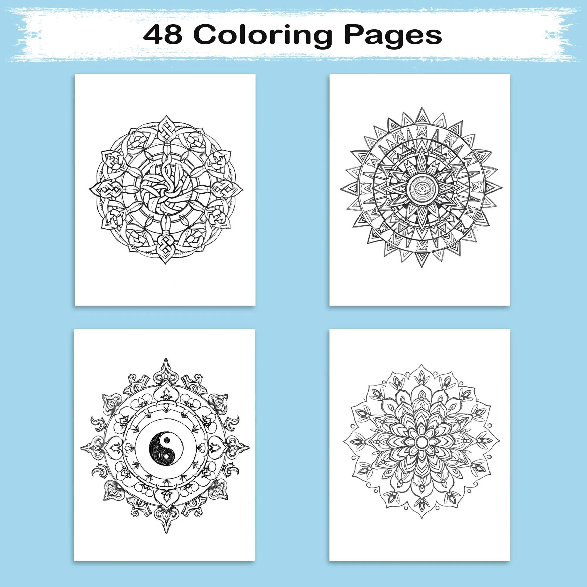 Cultural Mandalas of the World – Mandala Coloring Pages – 48 Pages – Mehndi, Aztec, Celtic & Eastern Patterns – For Adults - image 2