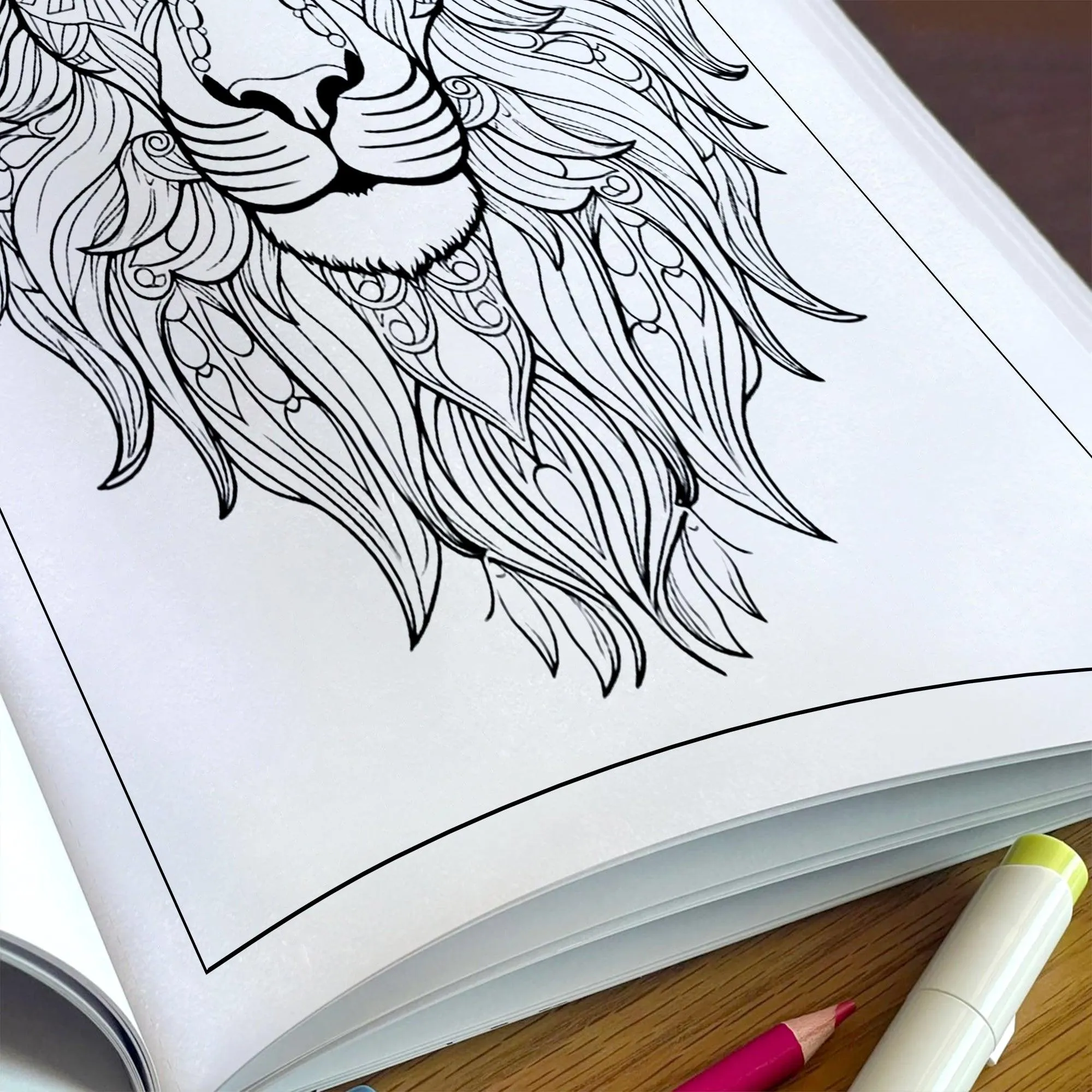 King of the Mandalas Coloring Pages – 48 Bold and Beautiful Lion Patterns for Adults - image 5