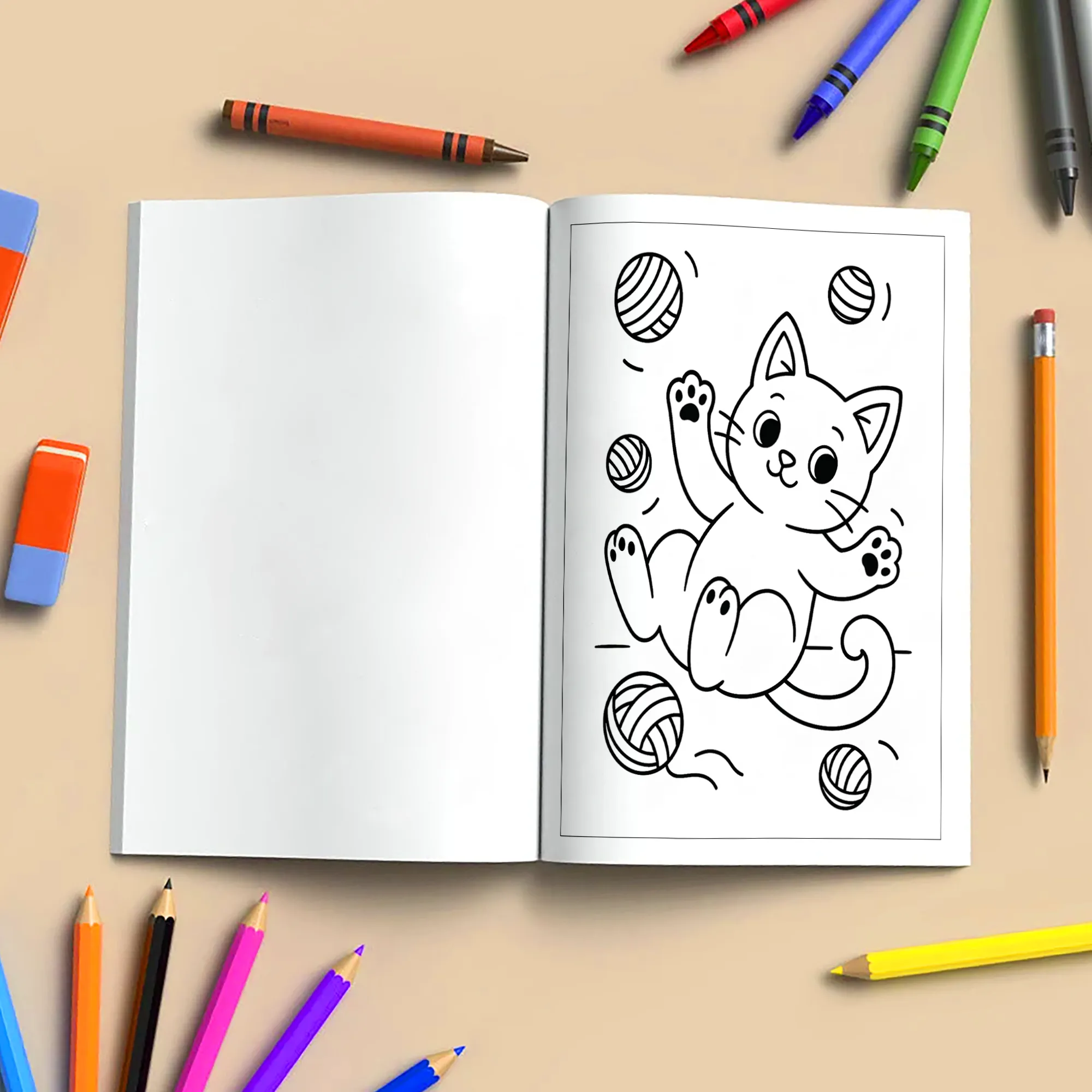 Playful Kittens Coloring Book – Cute and Funny Cats for All Ages - image 5
