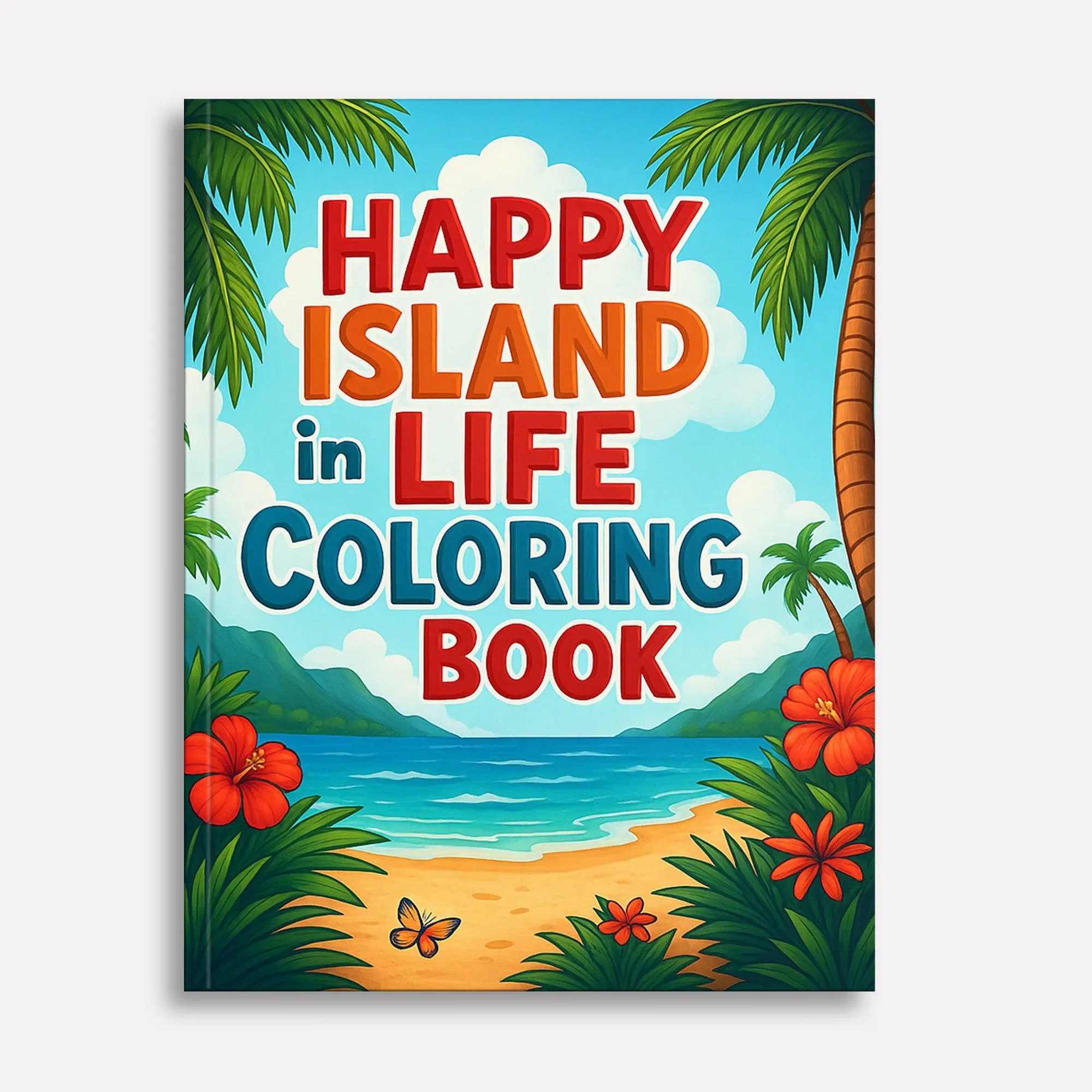 Happy Island Life in Hawaii Coloring Pages – 48 Cute Tropical Scenes with Dancing, Music & Tiki Fun - For Kids - image 2