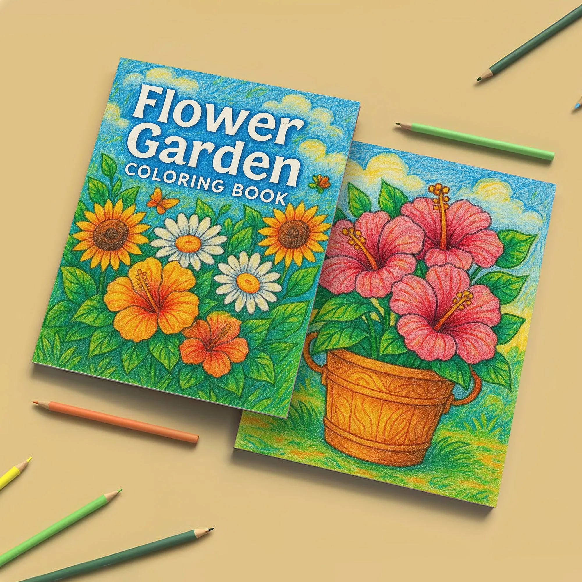 Flower Garden Coloring Book - A Relaxing Flower 48 Coloring Pages - image 7