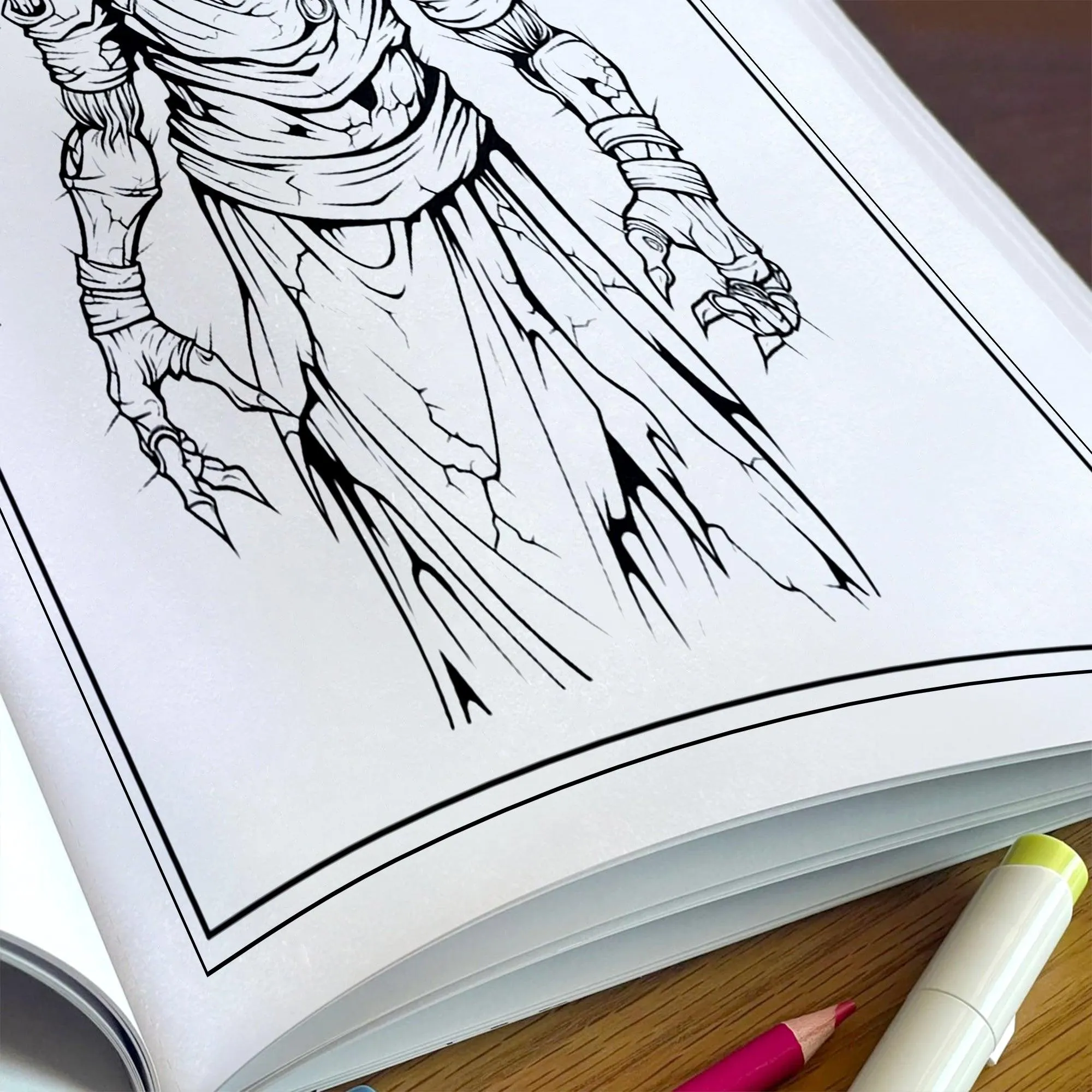 Haunting Screams Horror Coloring Pages – 48 Pages – Scary Skeletons, Zombies & Haunted Piano Scene – For Adults - image 5