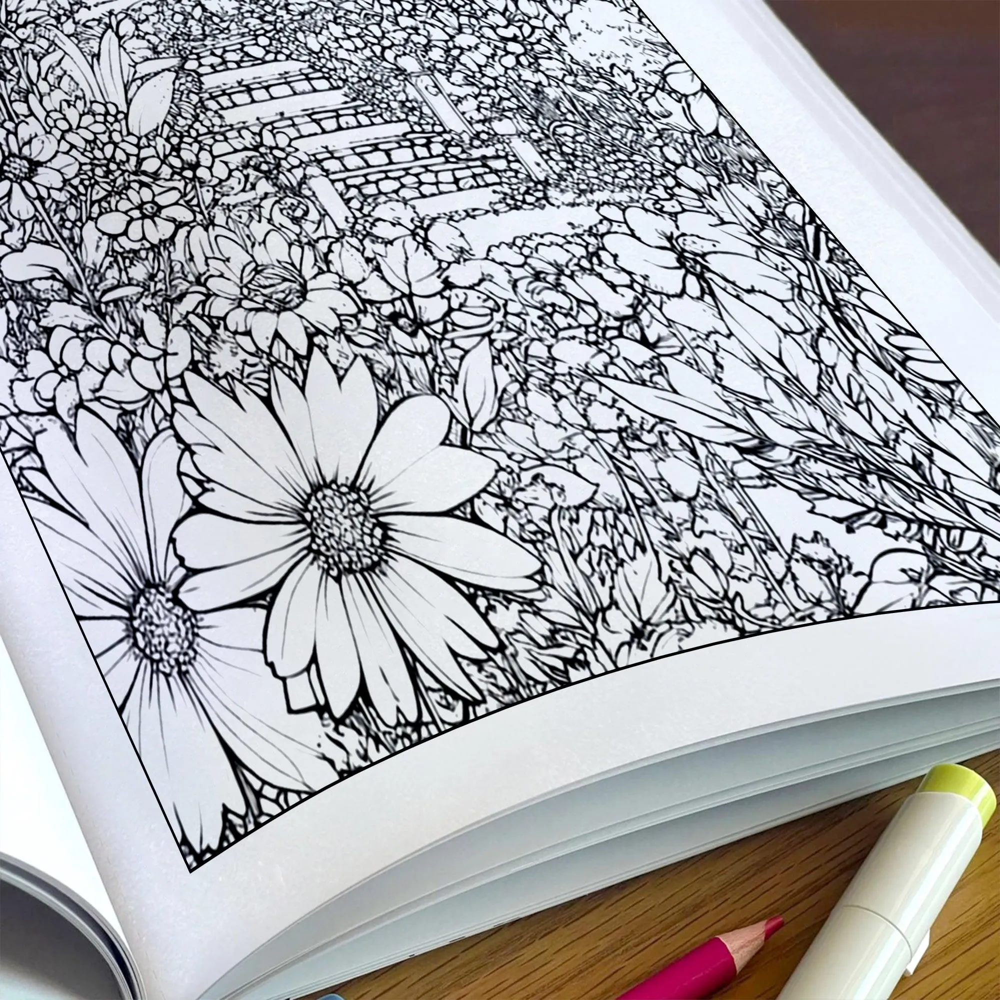 Secret Garden Wonders Coloring Pages – 48 Pages – Beautiful Floral Escape Scenes – For Adults - image 5