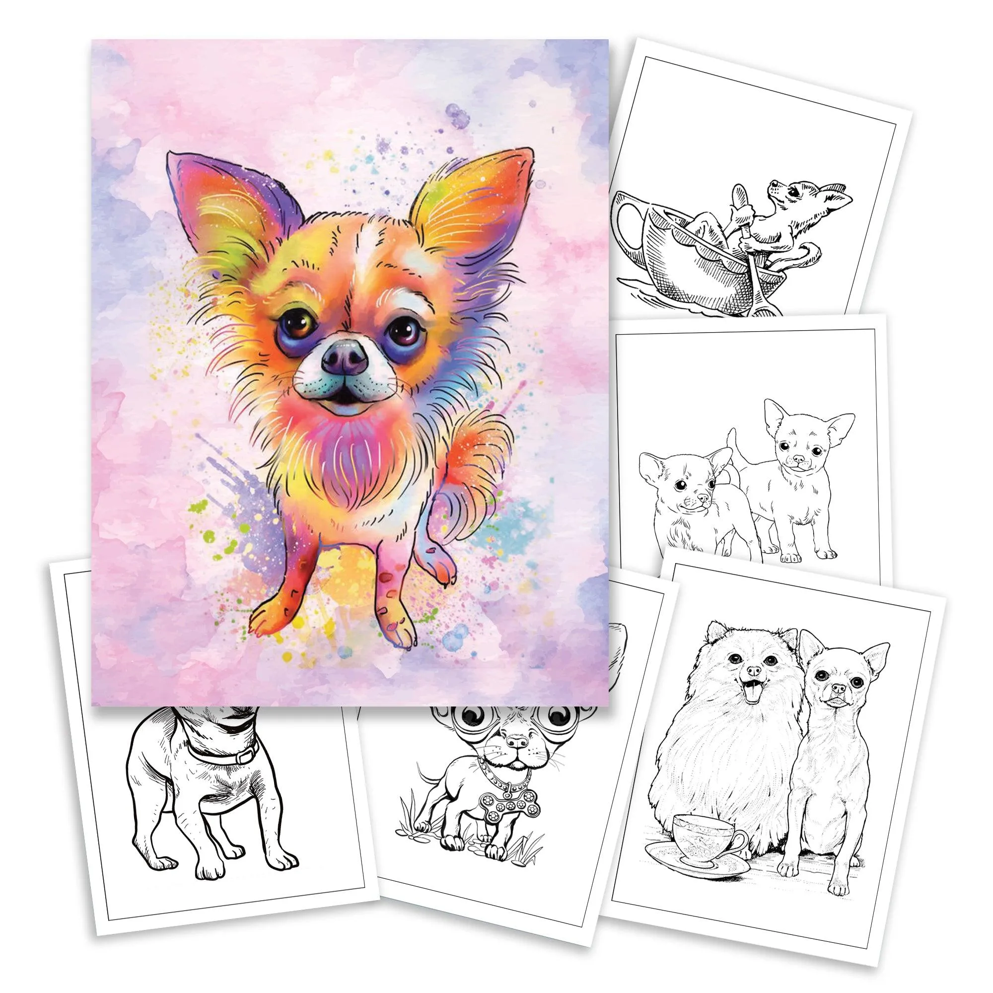 Chihuahua Love – Relaxing Coloring Book for Dog Fans of All Ages - image 2
