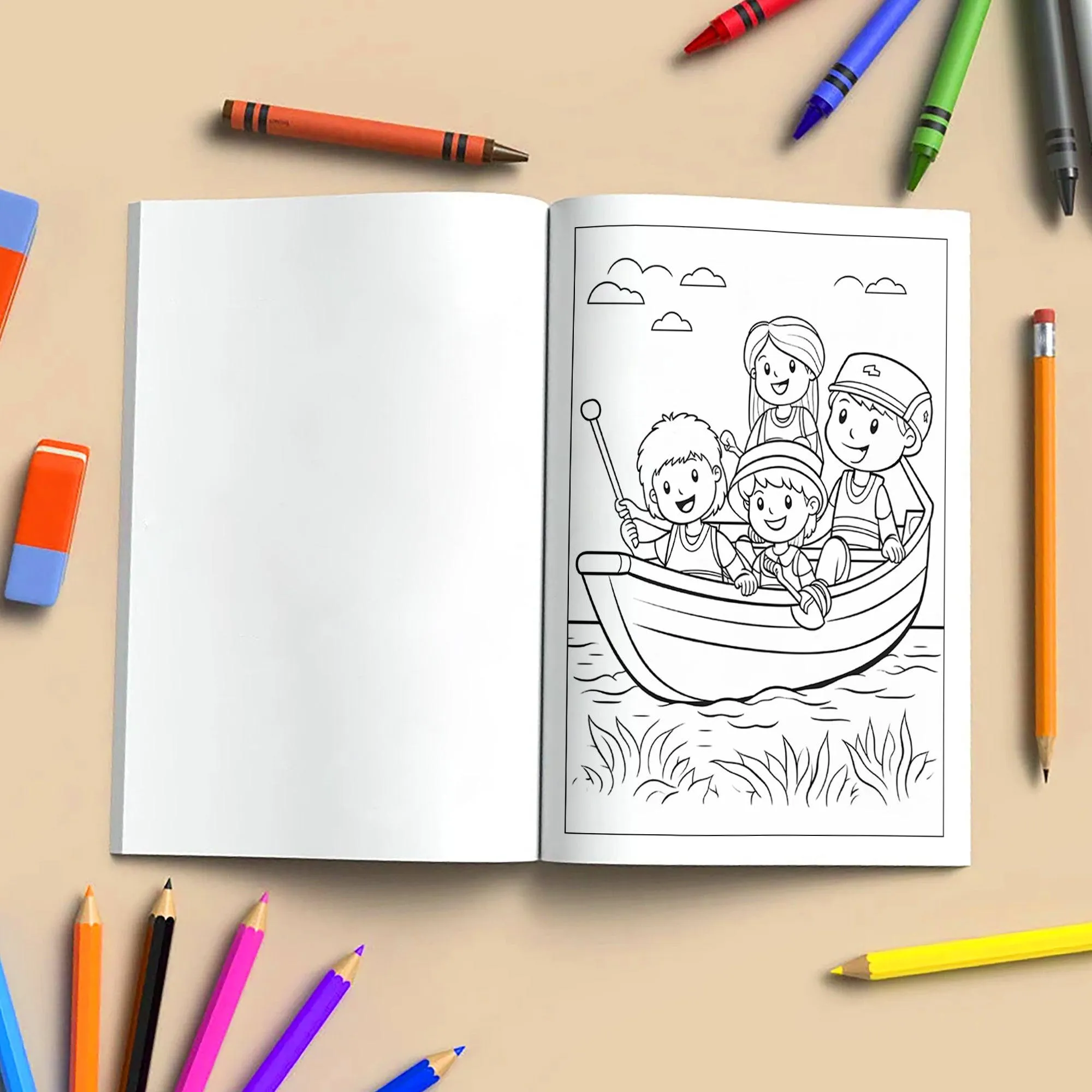 Aloha Shoreline Adventures Coloring Pages – 48 Fun Hawaii Beach Scenes for Kids - image 4