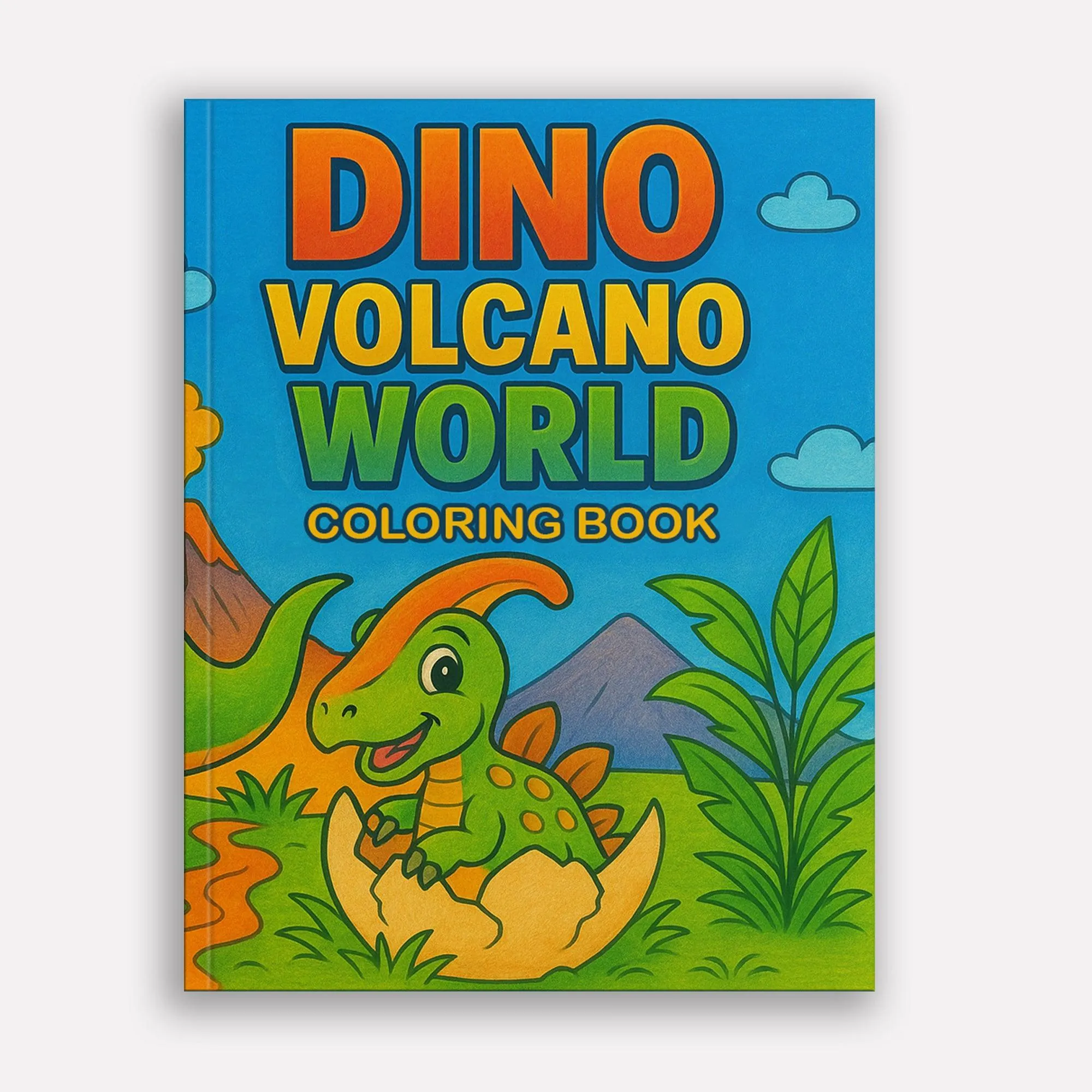 Dino Volcano World Coloring Pages for Kids – 48 Action-Packed Designs