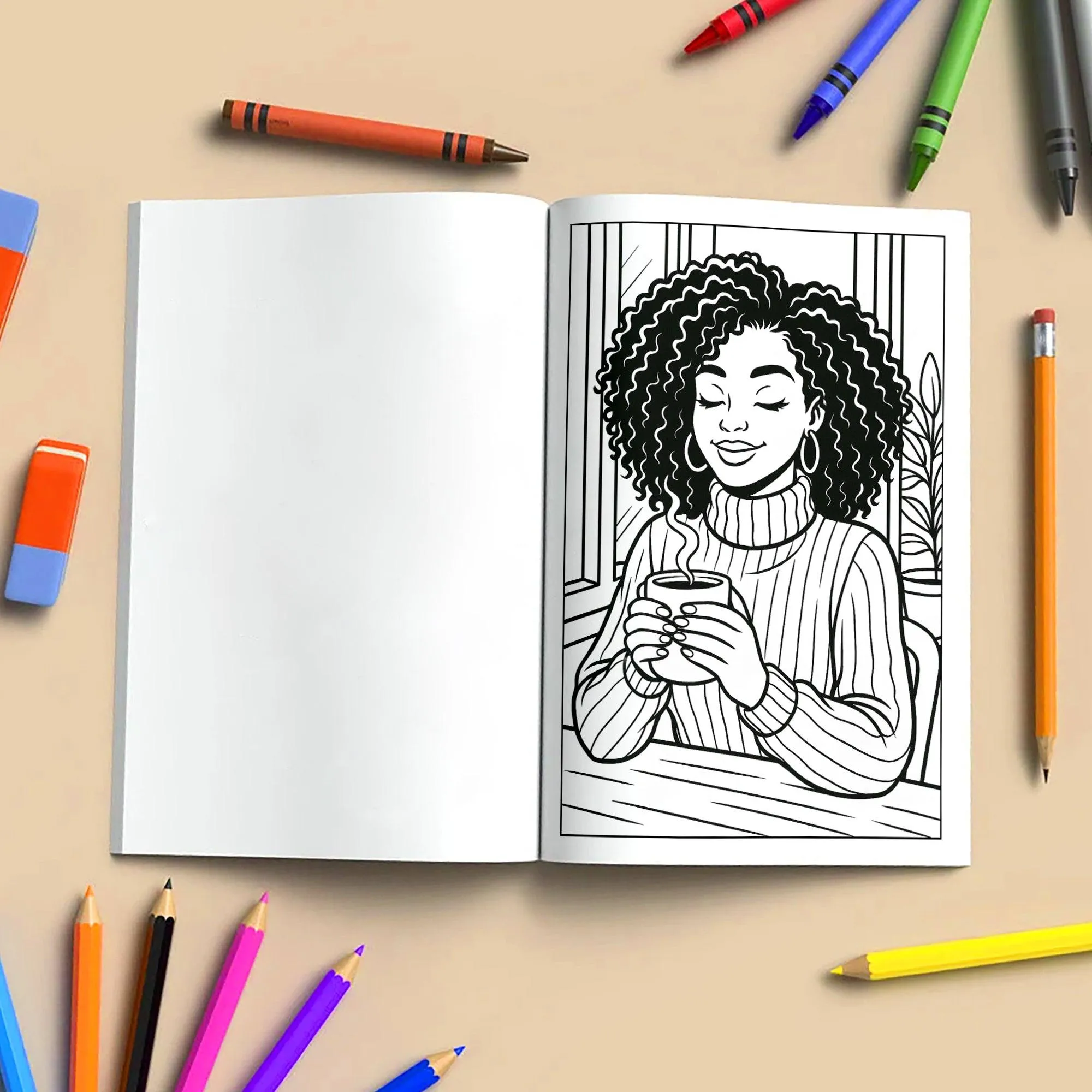 Confident Beauty Black Women Coloring Pages – 48 Pages – Bold, Empowering, Self-Love Portraits – For Adults - image 6