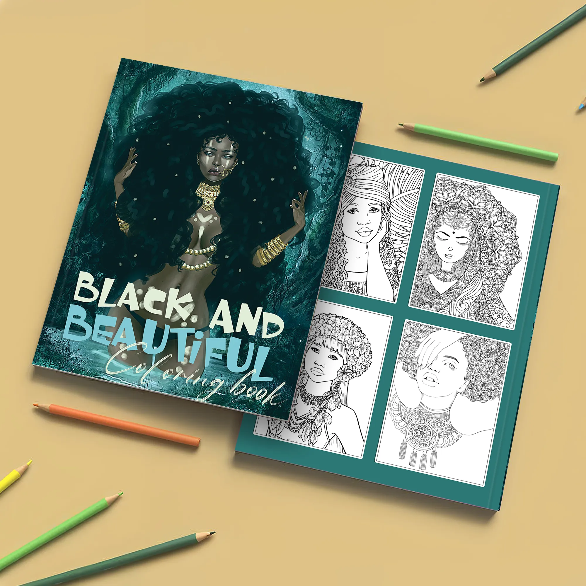 Black and Beautiful Coloring Pages – 48 Empowering Designs for Adults - image 6