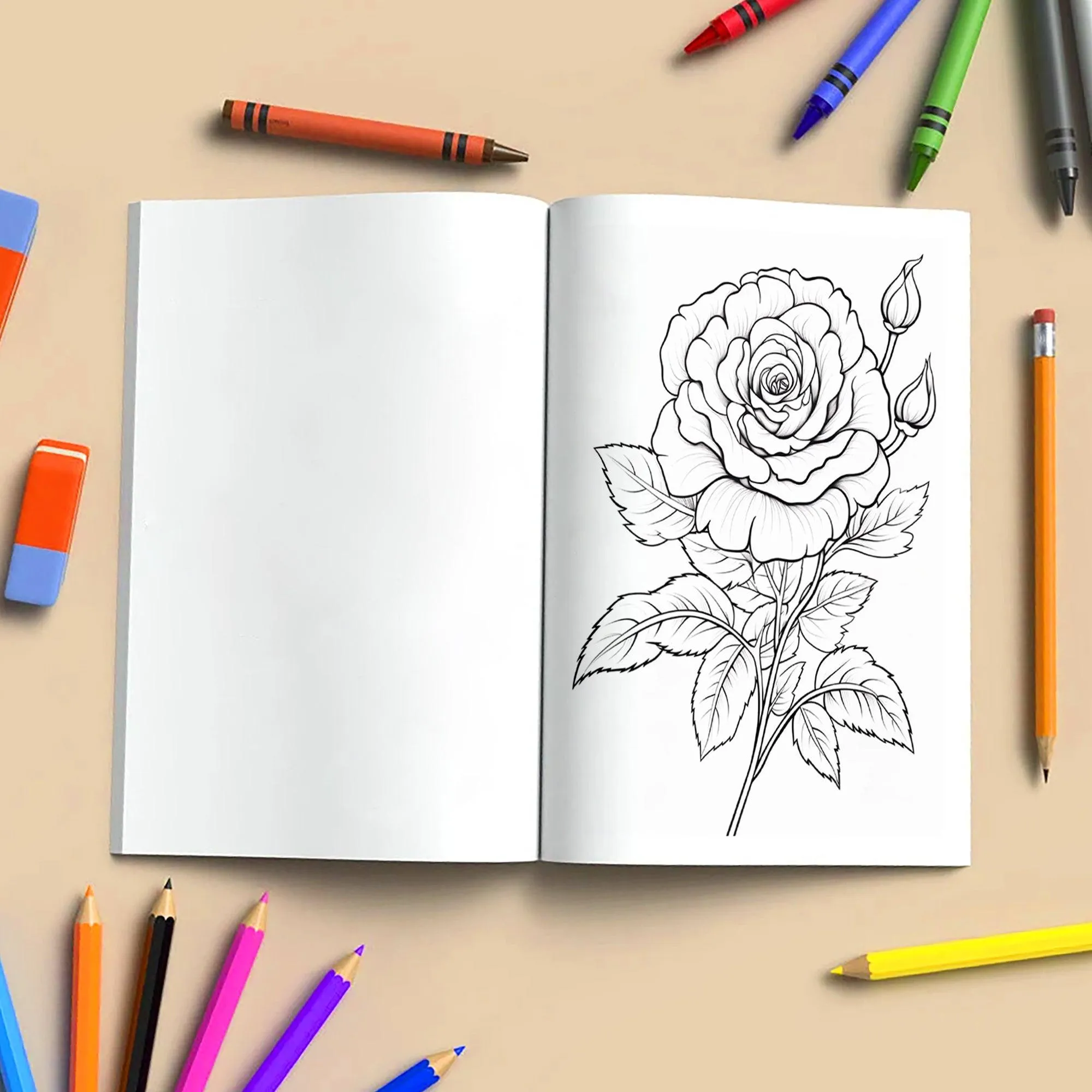 Floral Bliss Coloring Pages – 48 Elegant Botanical Designs for Adults - image 4