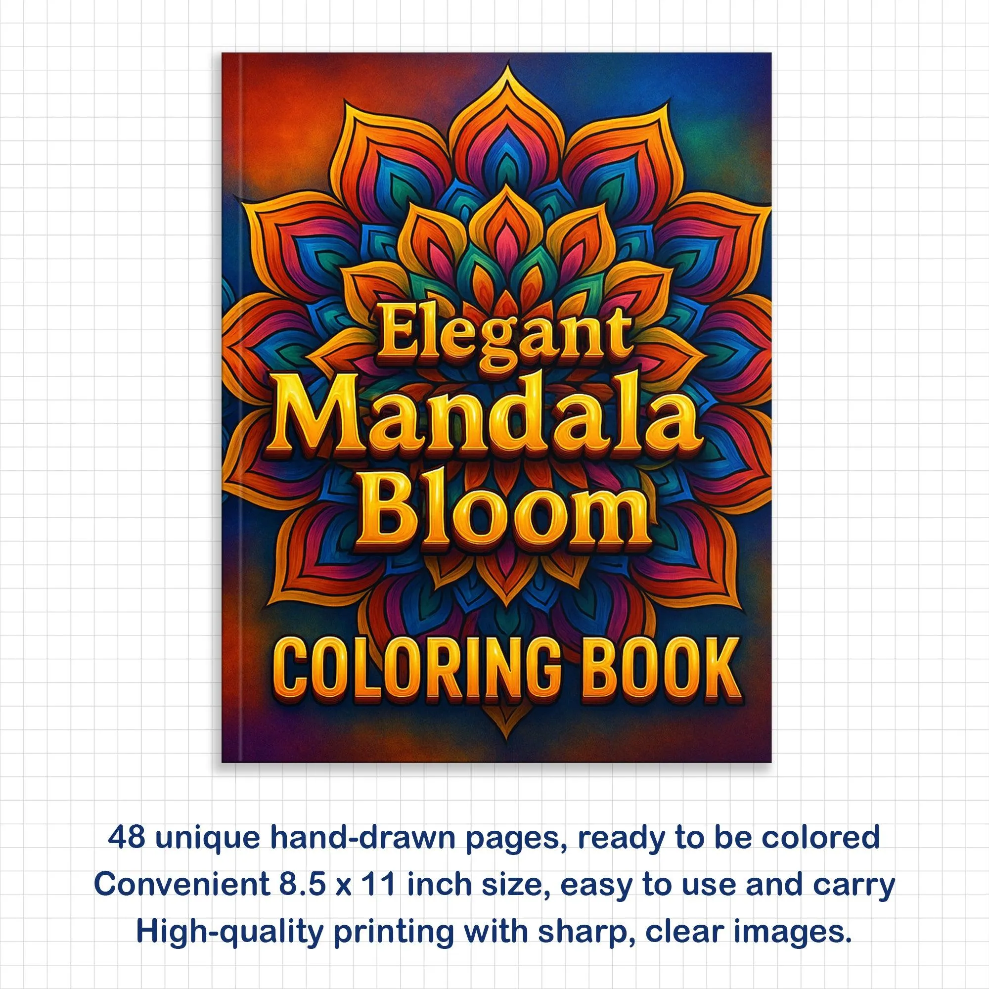 Elegant Mandala Bloom Coloring Pages – 48 Relaxing Floral Circle Patterns for Adults - image 3