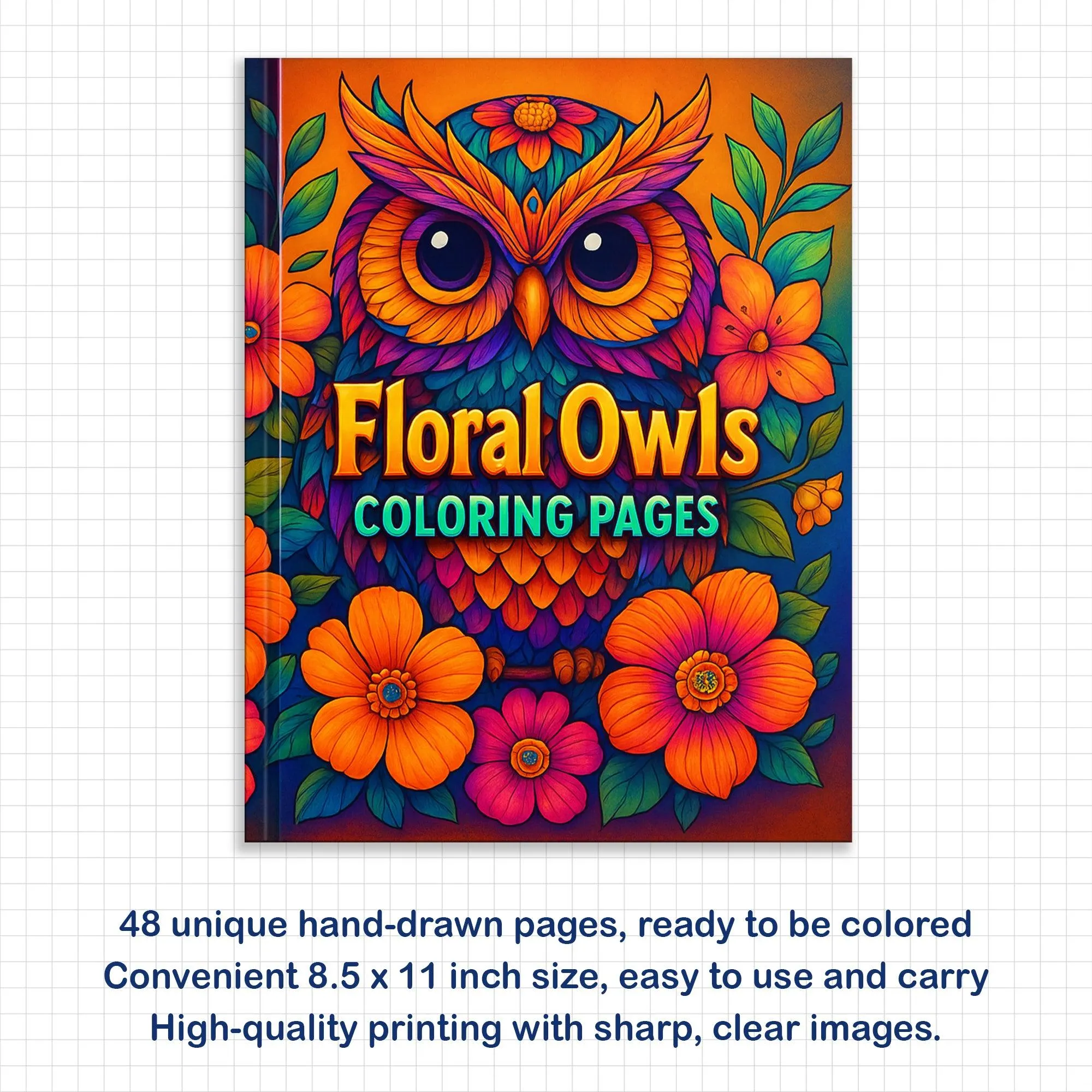 Floral Owls Coloring Pages – 48 Mandala-Inspired Bird Designs for Adults - image 3