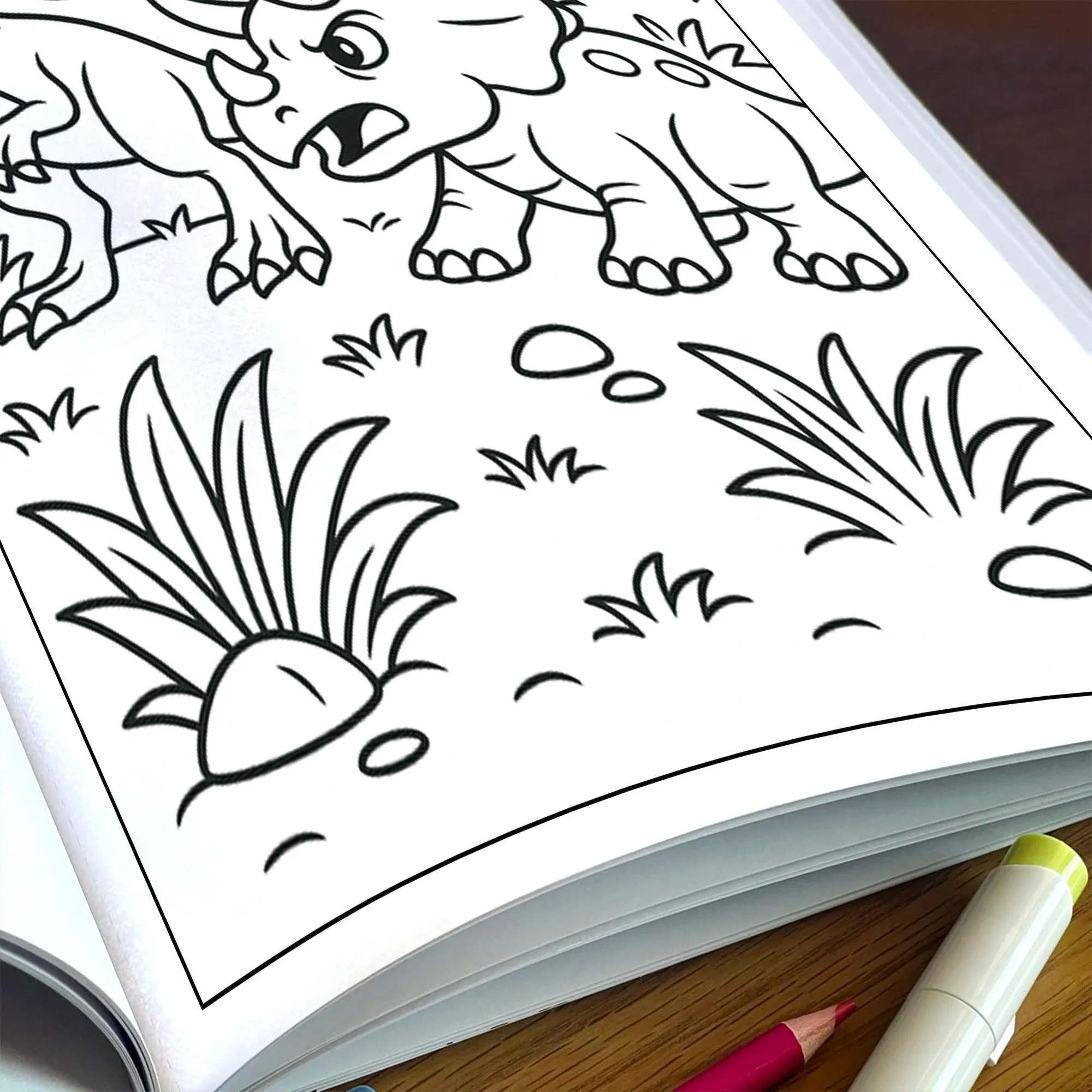 Jurassic Friends & Fights Coloring Pages for Kids – 48 Dino Adventures - image 7