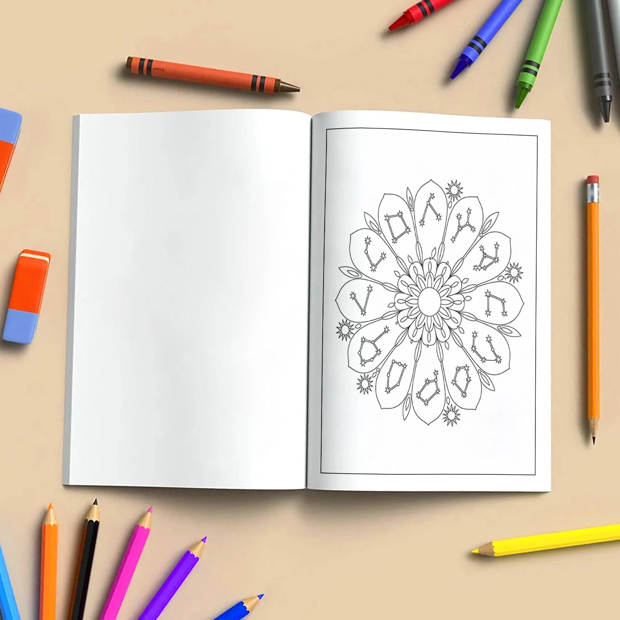 Cosmic Zodiac Coloring Pages – 48 Detailed Horoscope & Planet Artworks – For Adults - image 4