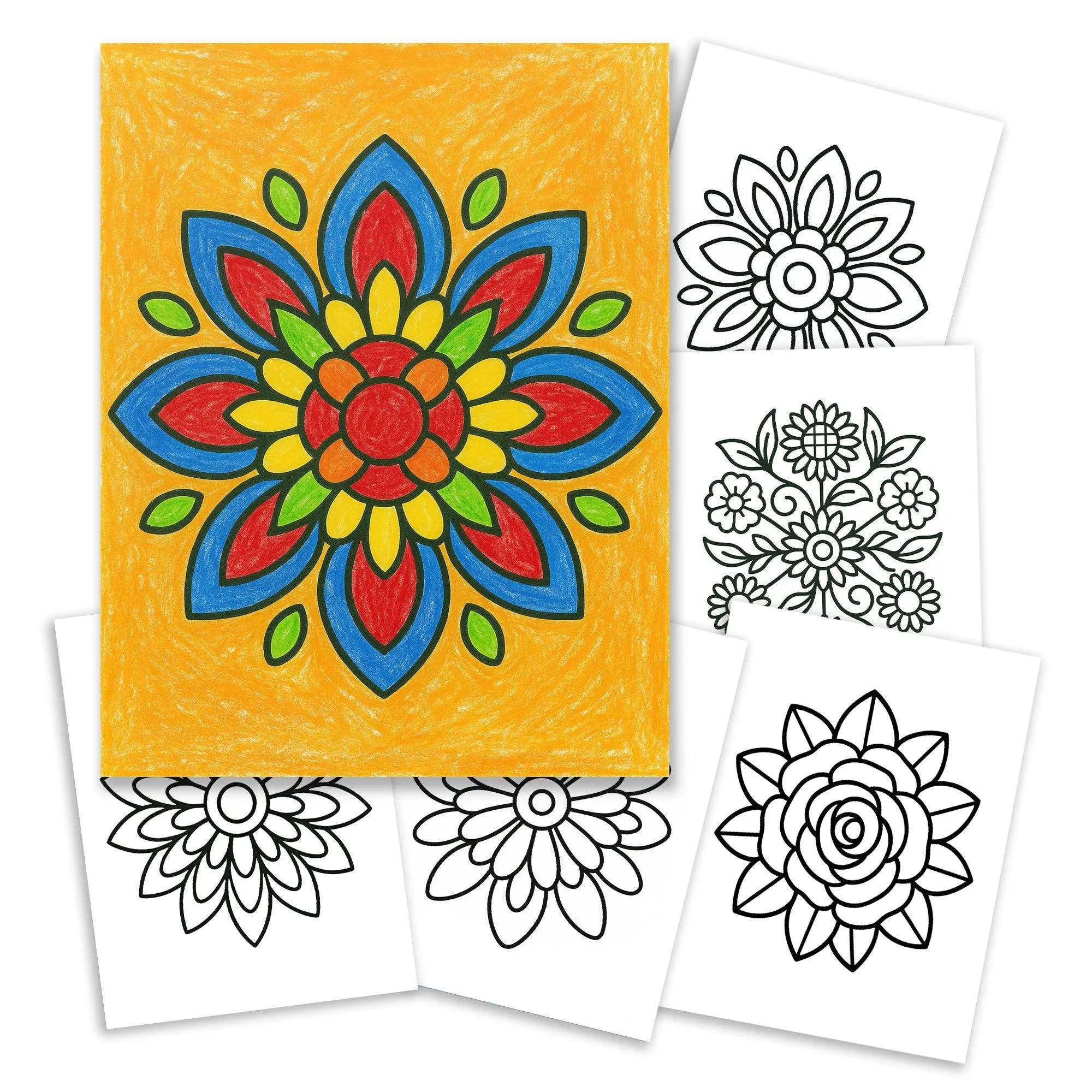 Simple and Sweet Mandalas Coloring Book - 48 Coloring Pages - image 2